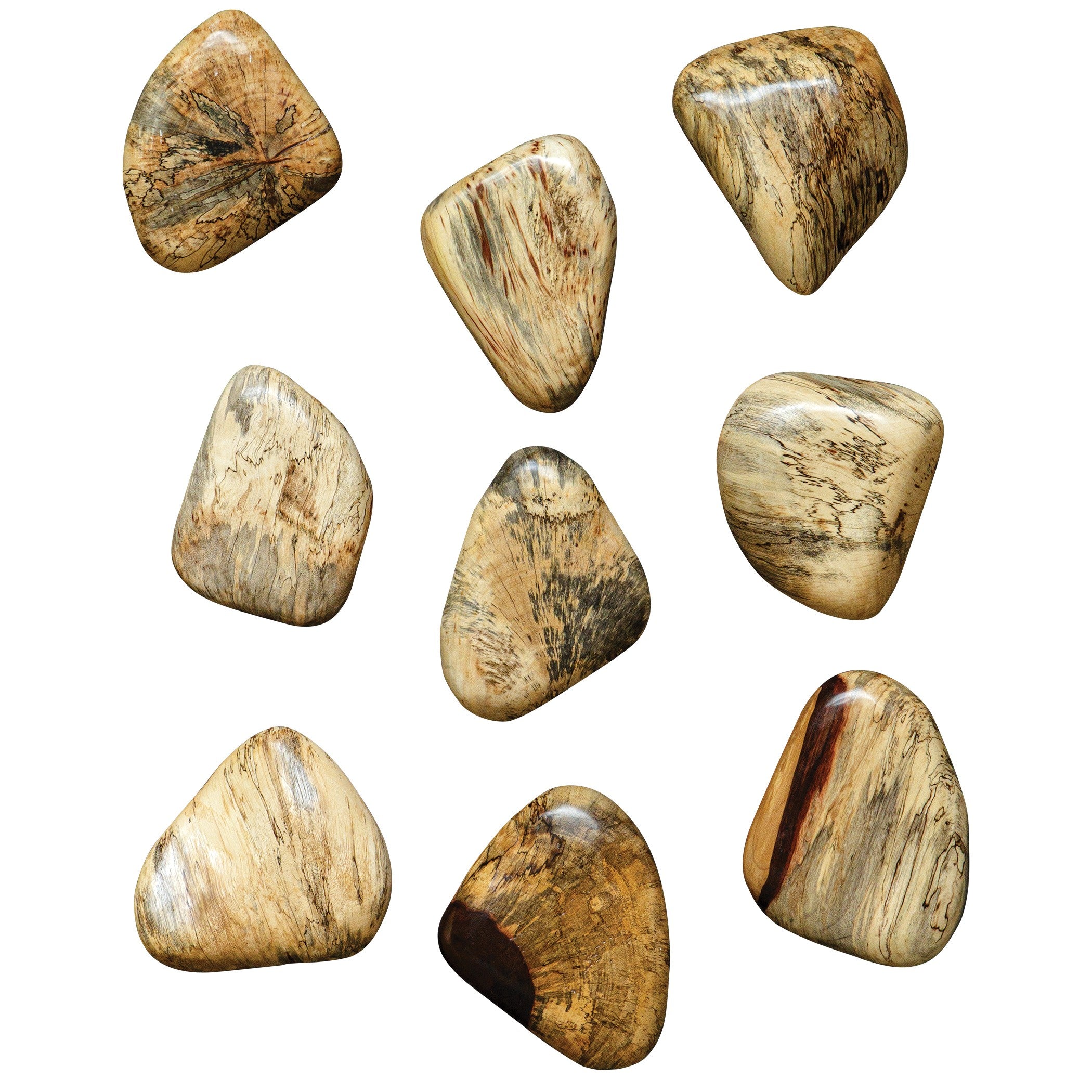 Pebbles Blonde Wood Wall Décor - Set of 9 by Uttermost