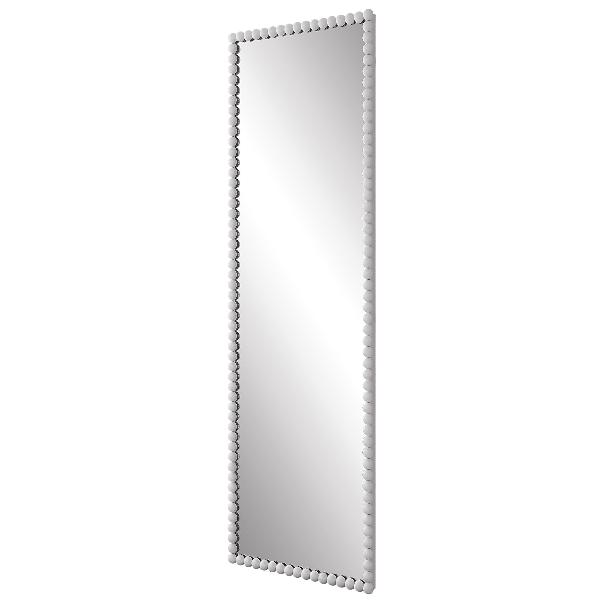 Serna White Tall Mirror by Uttermost