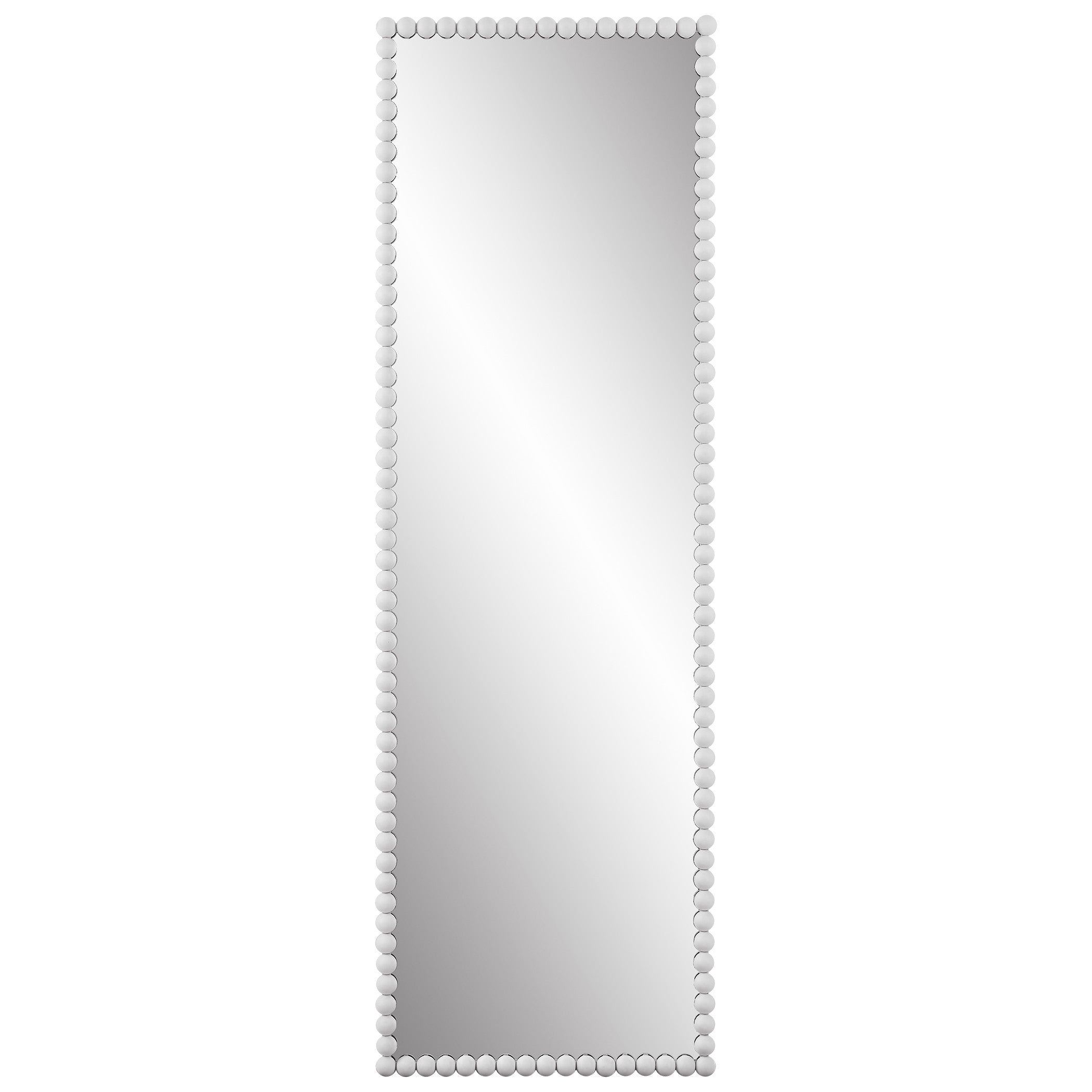 Serna White Tall Mirror by Uttermost