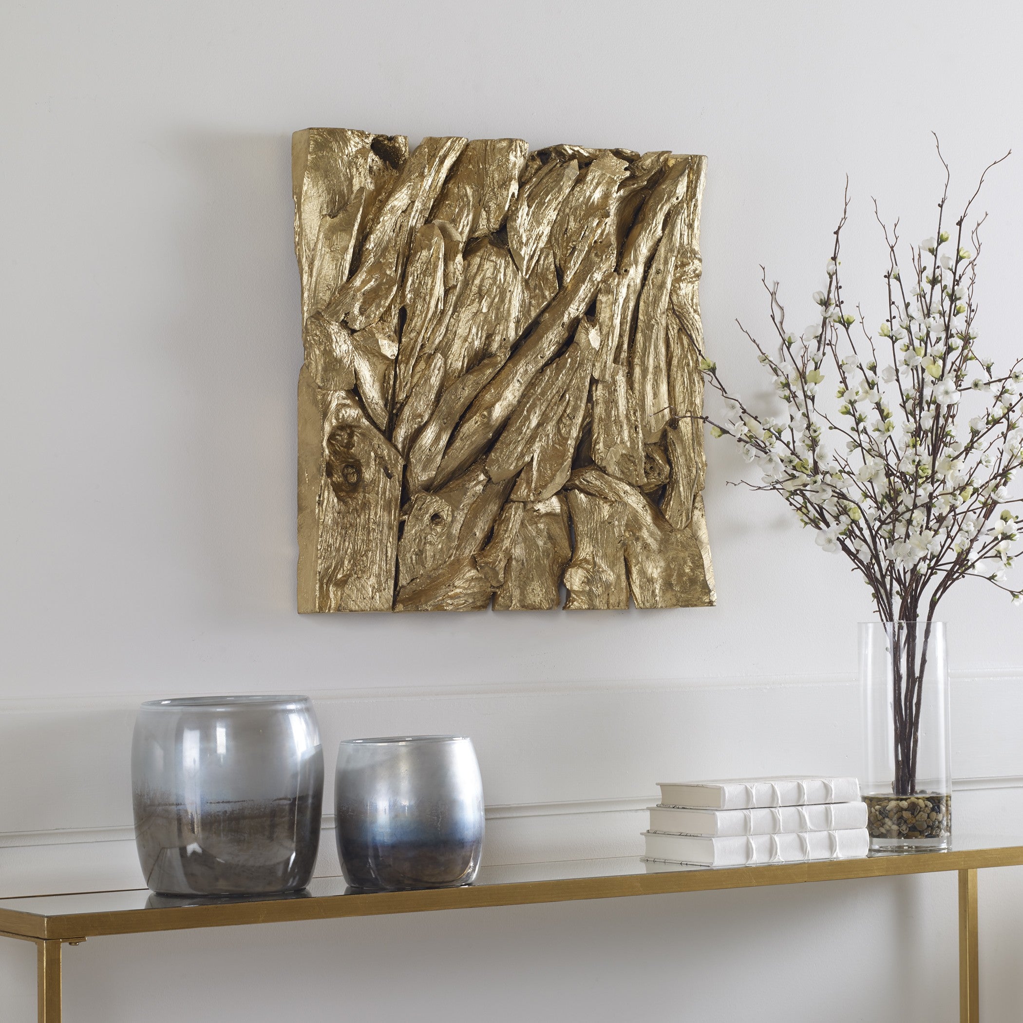 Rio Gold Wood Wall Décor by Uttermost