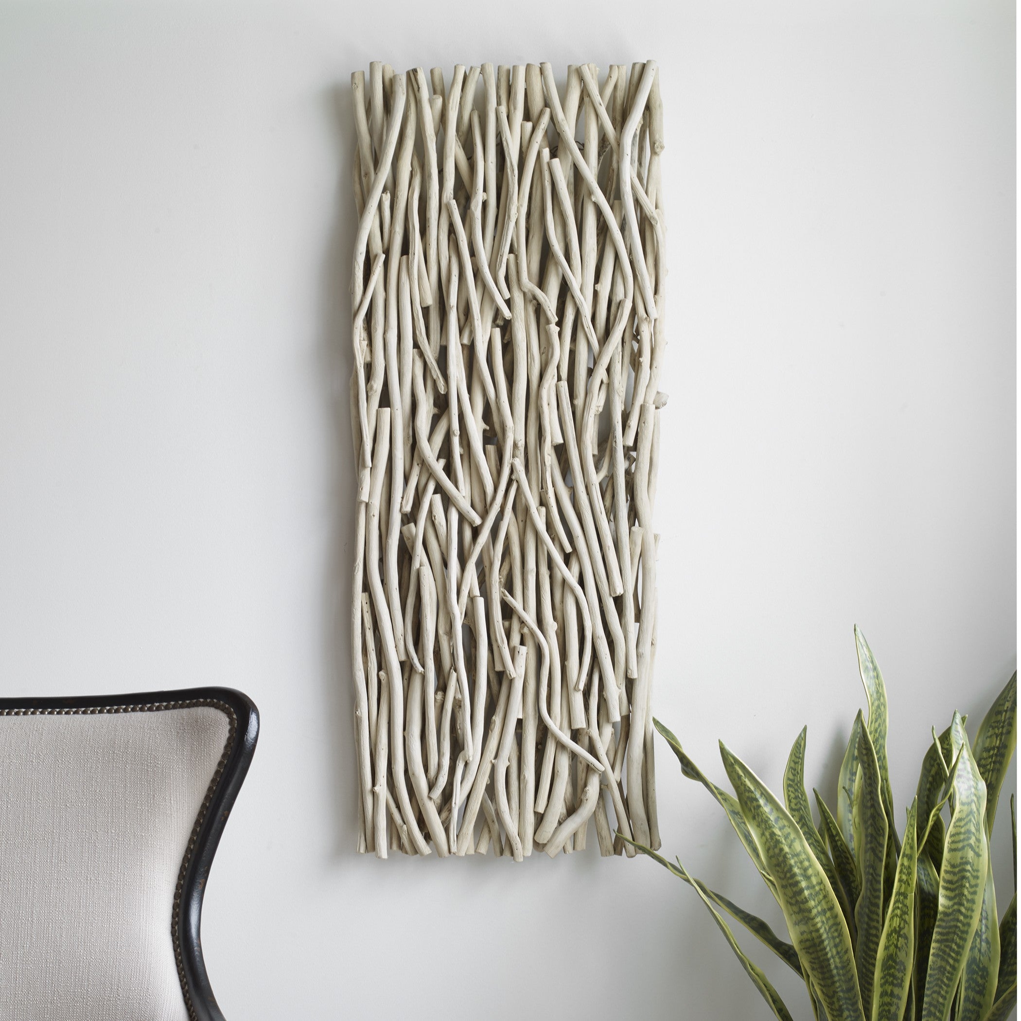 Gathered Teak Bleached Wood Wall Decor by Uttermost