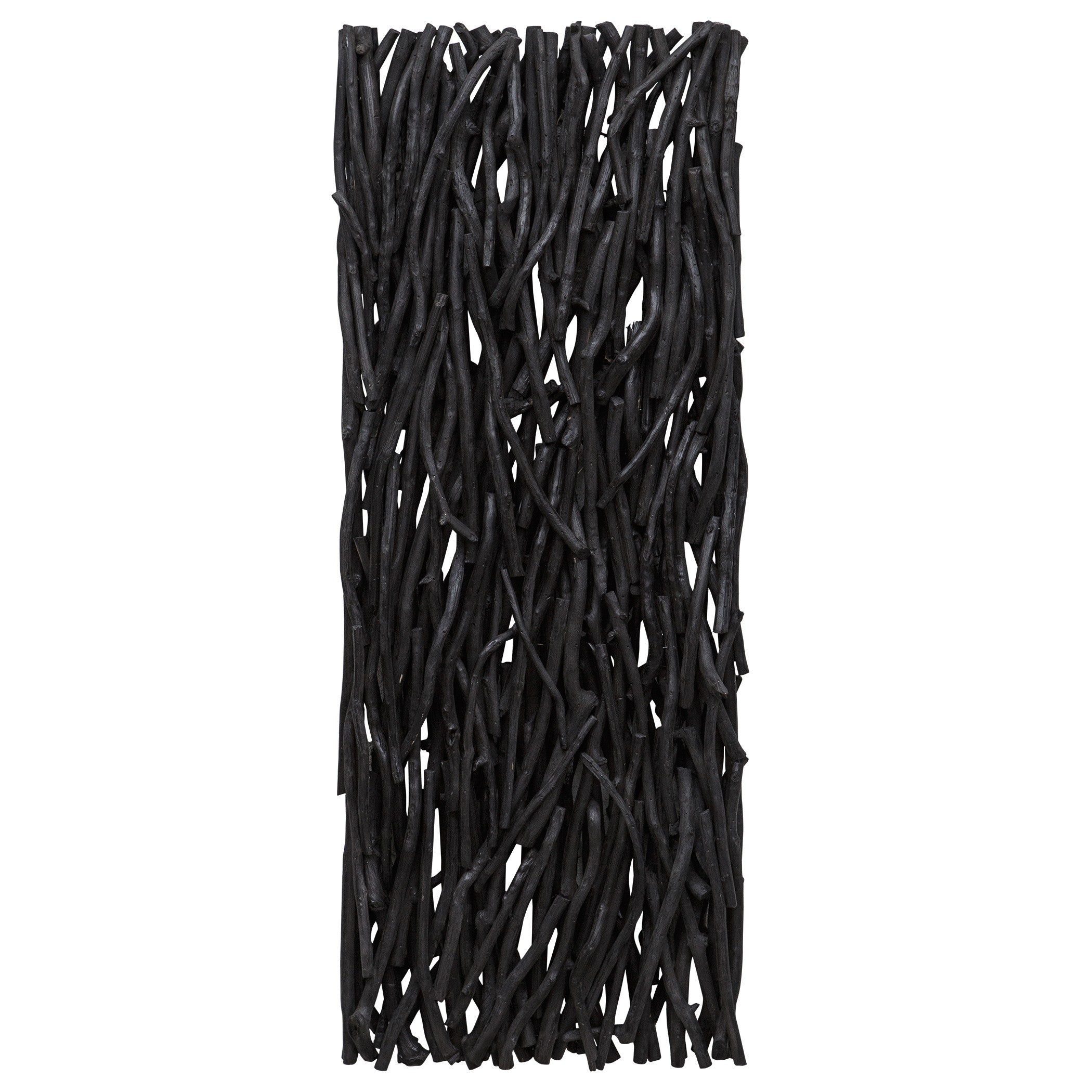 Gathered Teak Black Wood Wall Decor by Uttermost