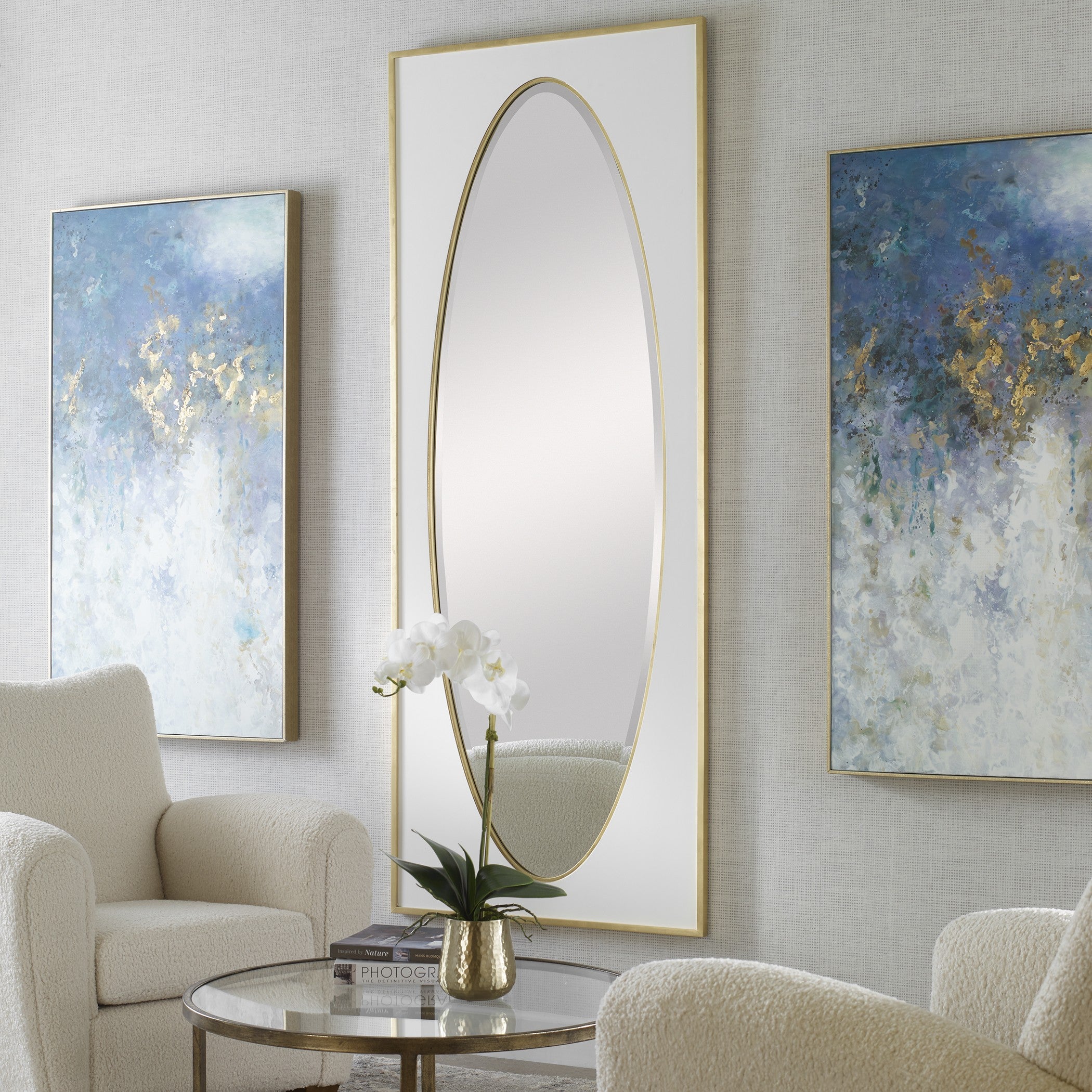 Danbury Full Length Mirror in White by Uttermost