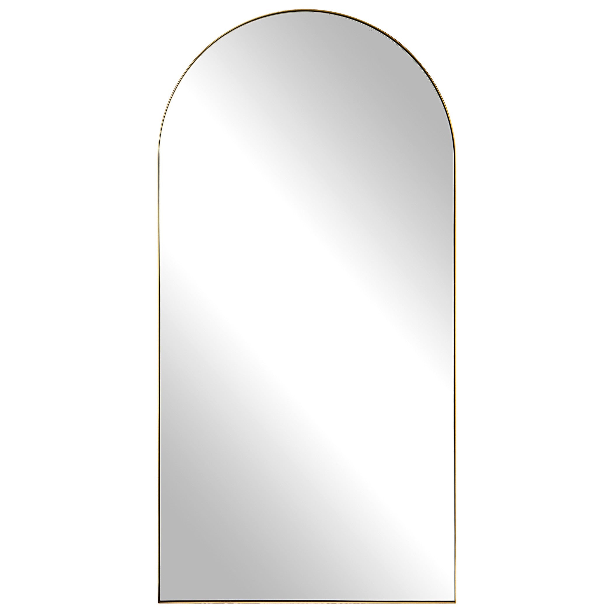 Crosley Antique Brass Arch Mirror by Uttermost