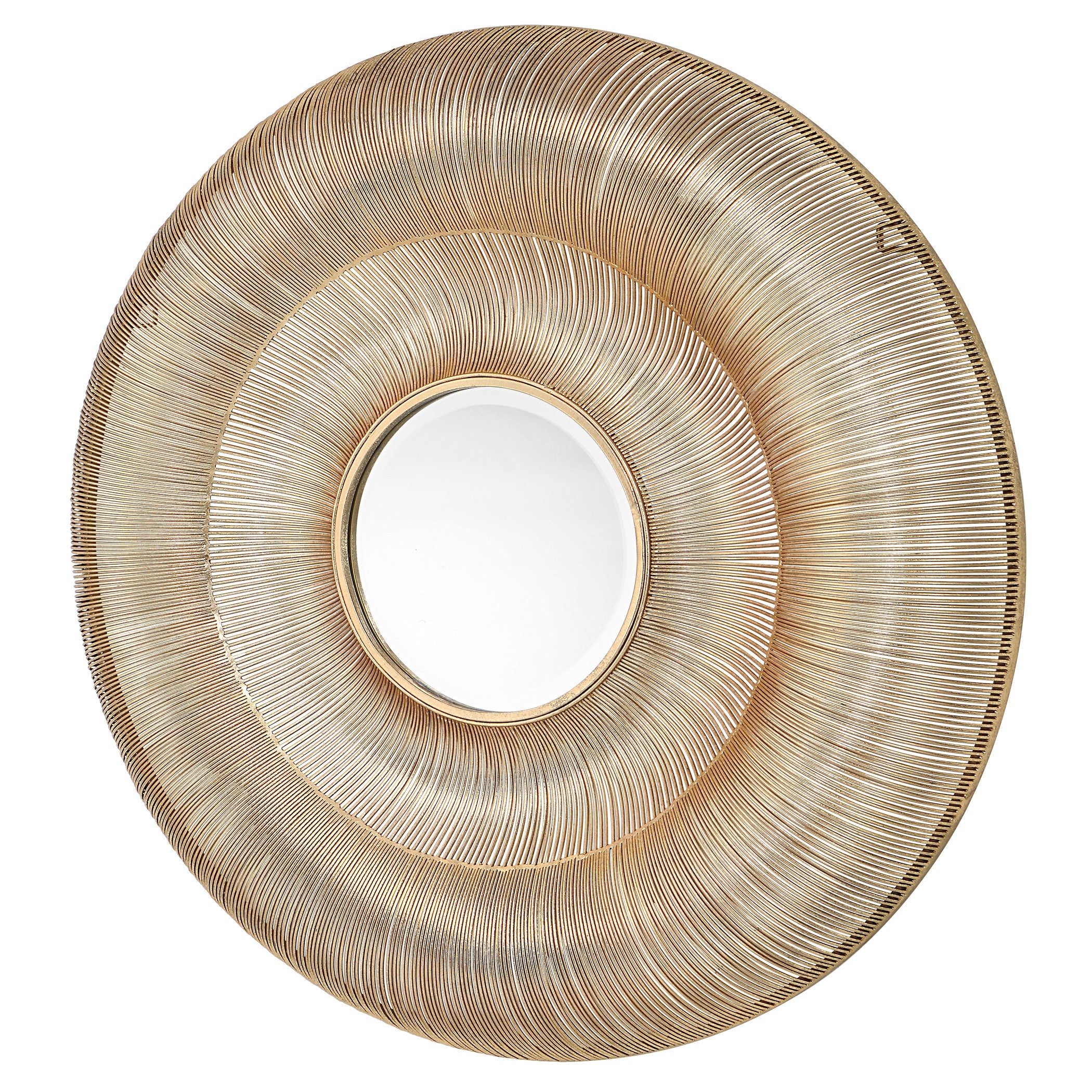 Bauble Round Gold Mirror by Uttermost