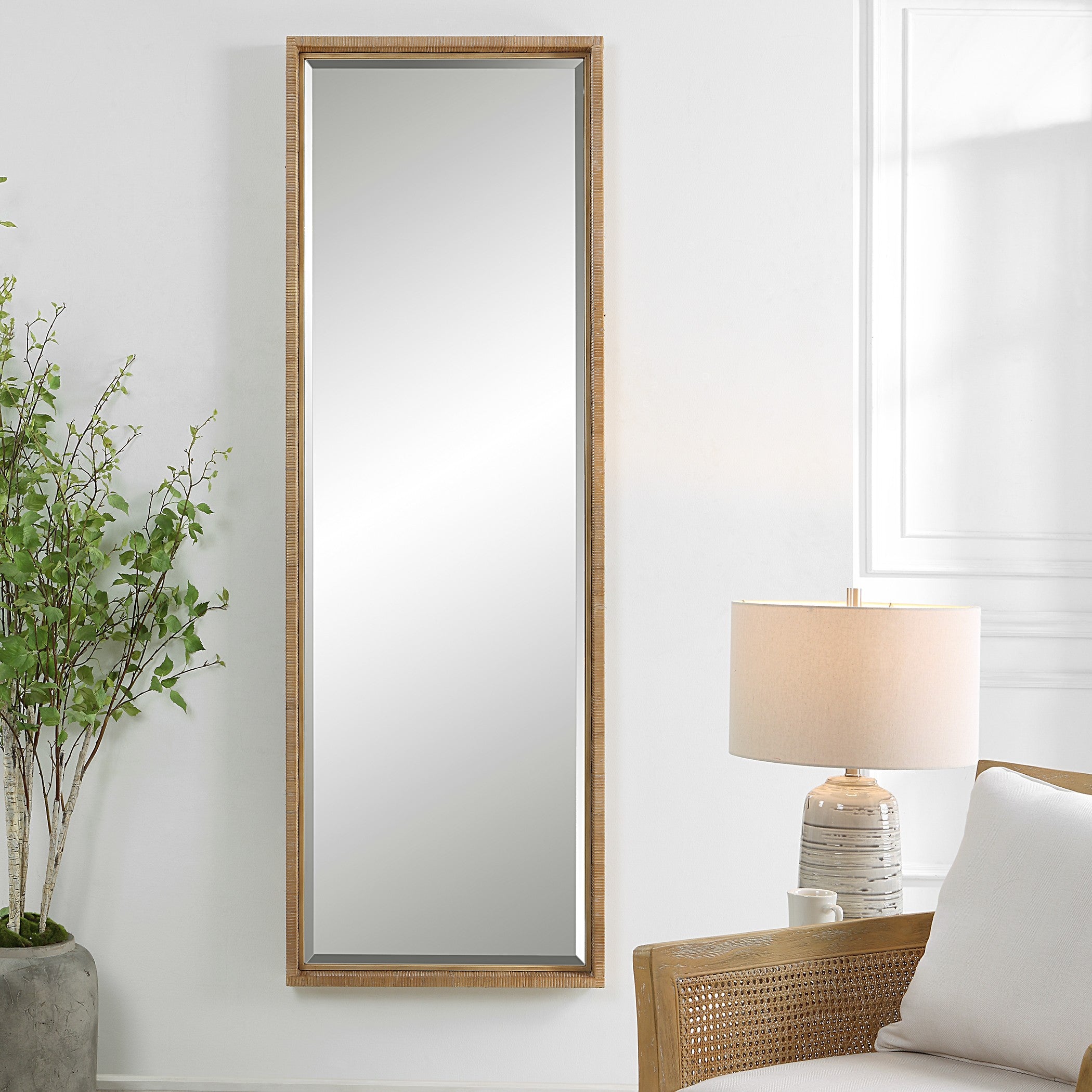 Paradise Rattan Mirror by Uttermost