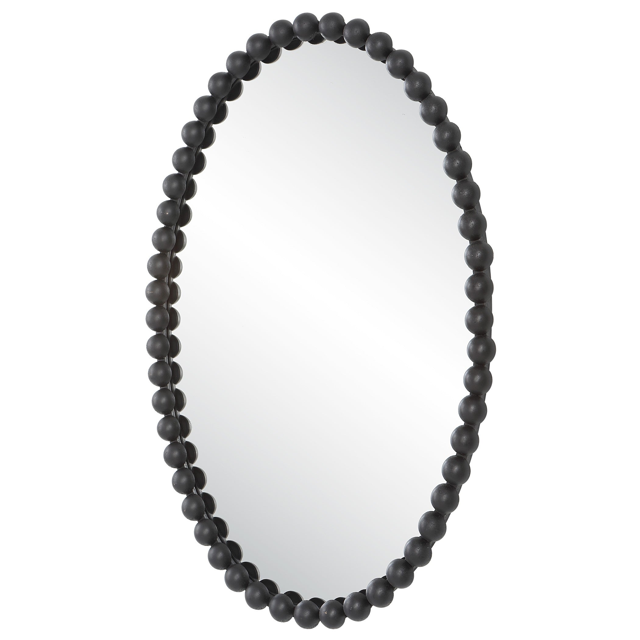 Serna Black Oval Mirror by Uttermost