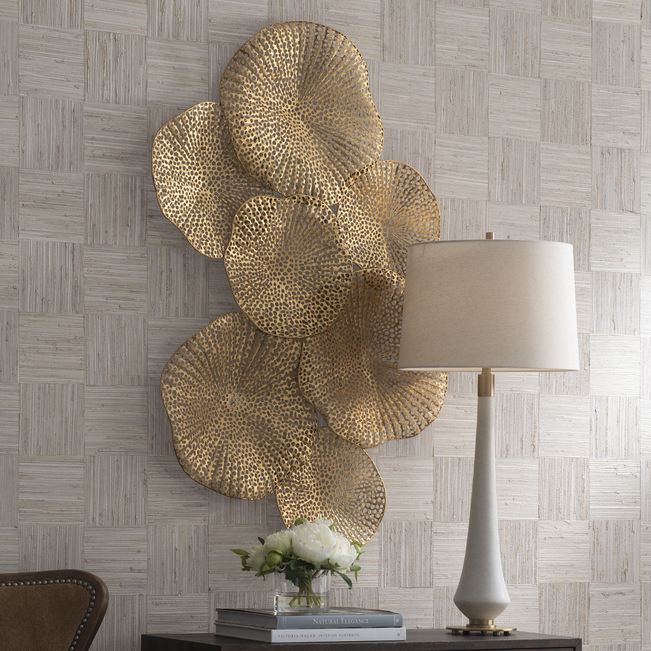 Ripley Gold Metal Wall Art by Uttermost