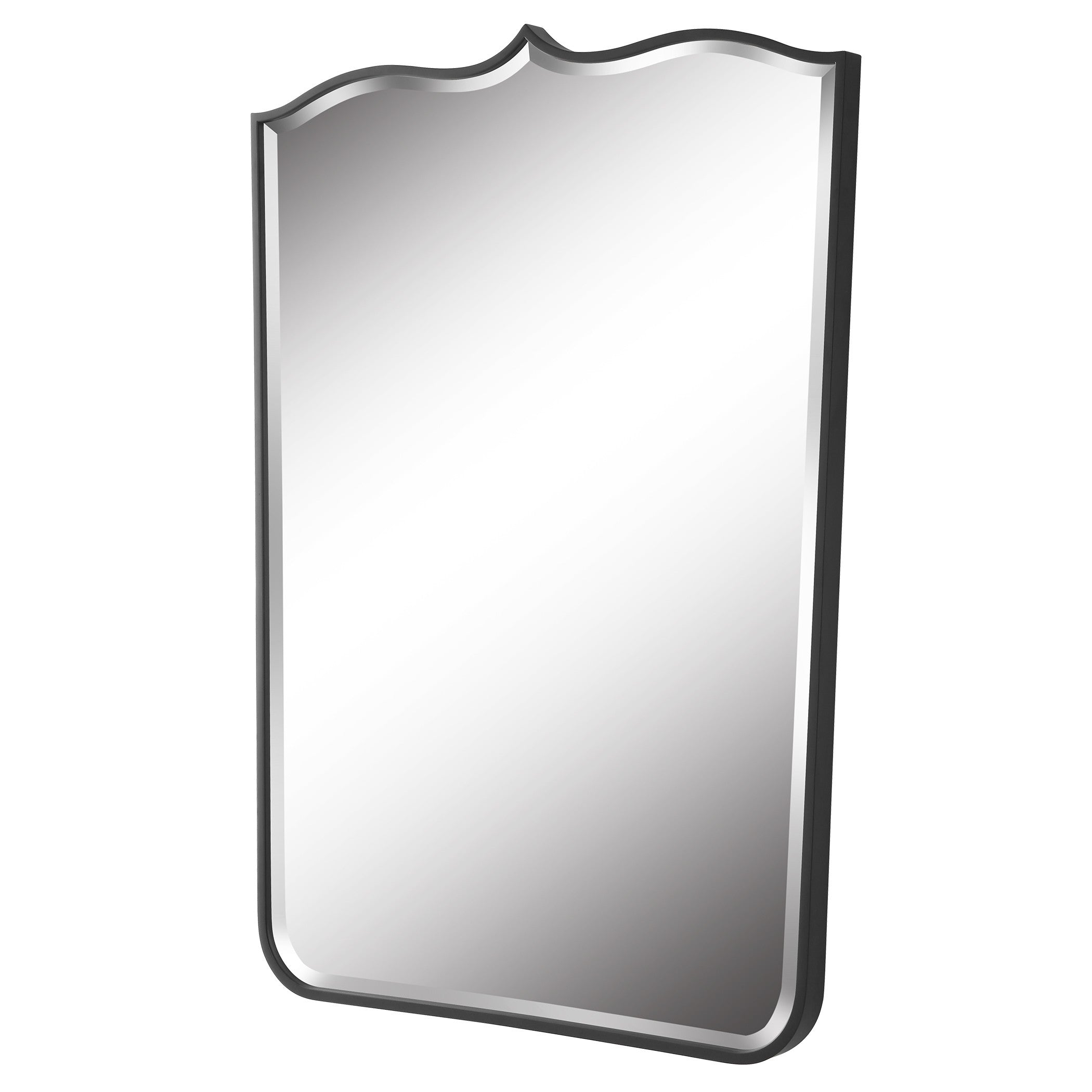 Tiara Curved Iron Mirror by Uttermost