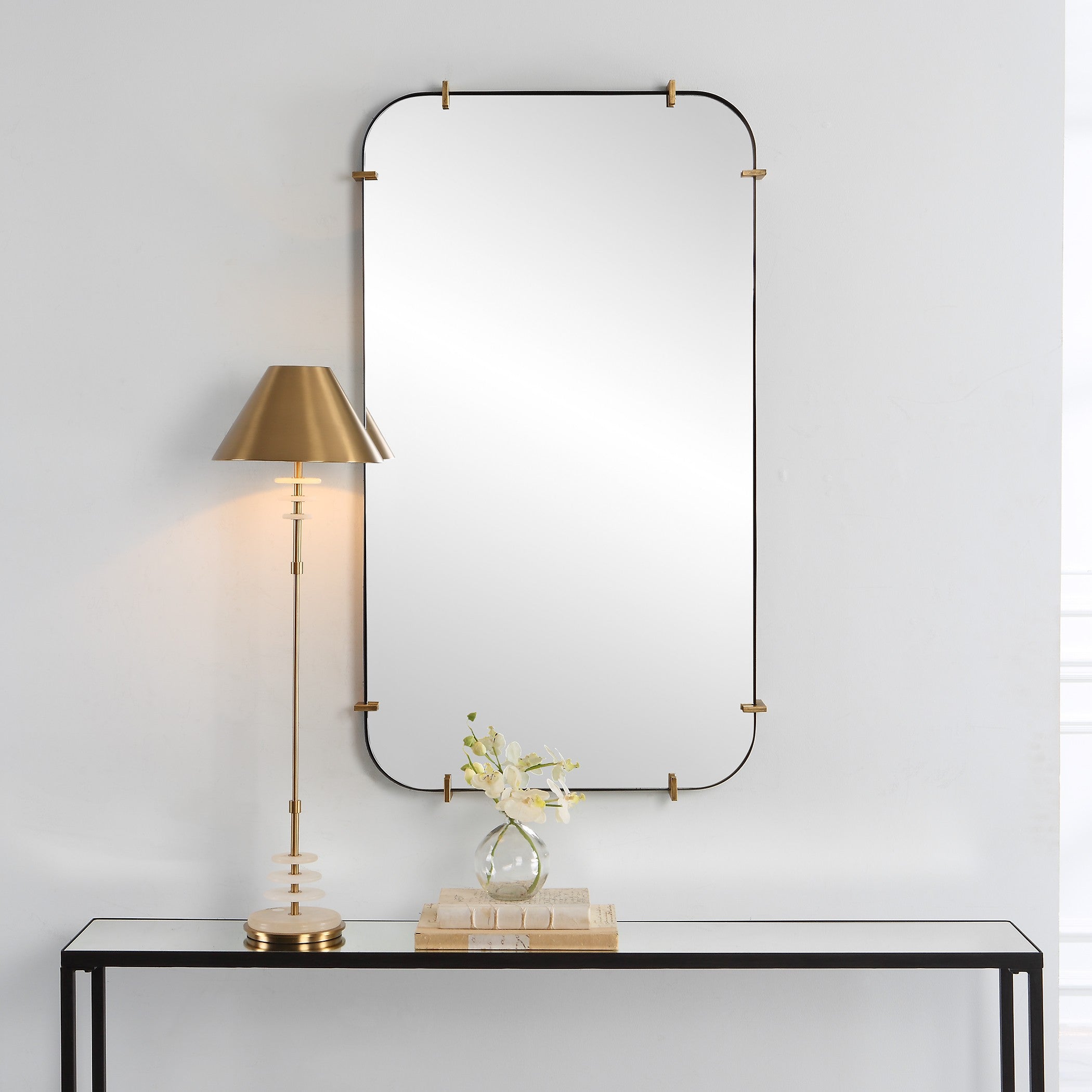 Pali Industrial Iron Mirror by Uttermost