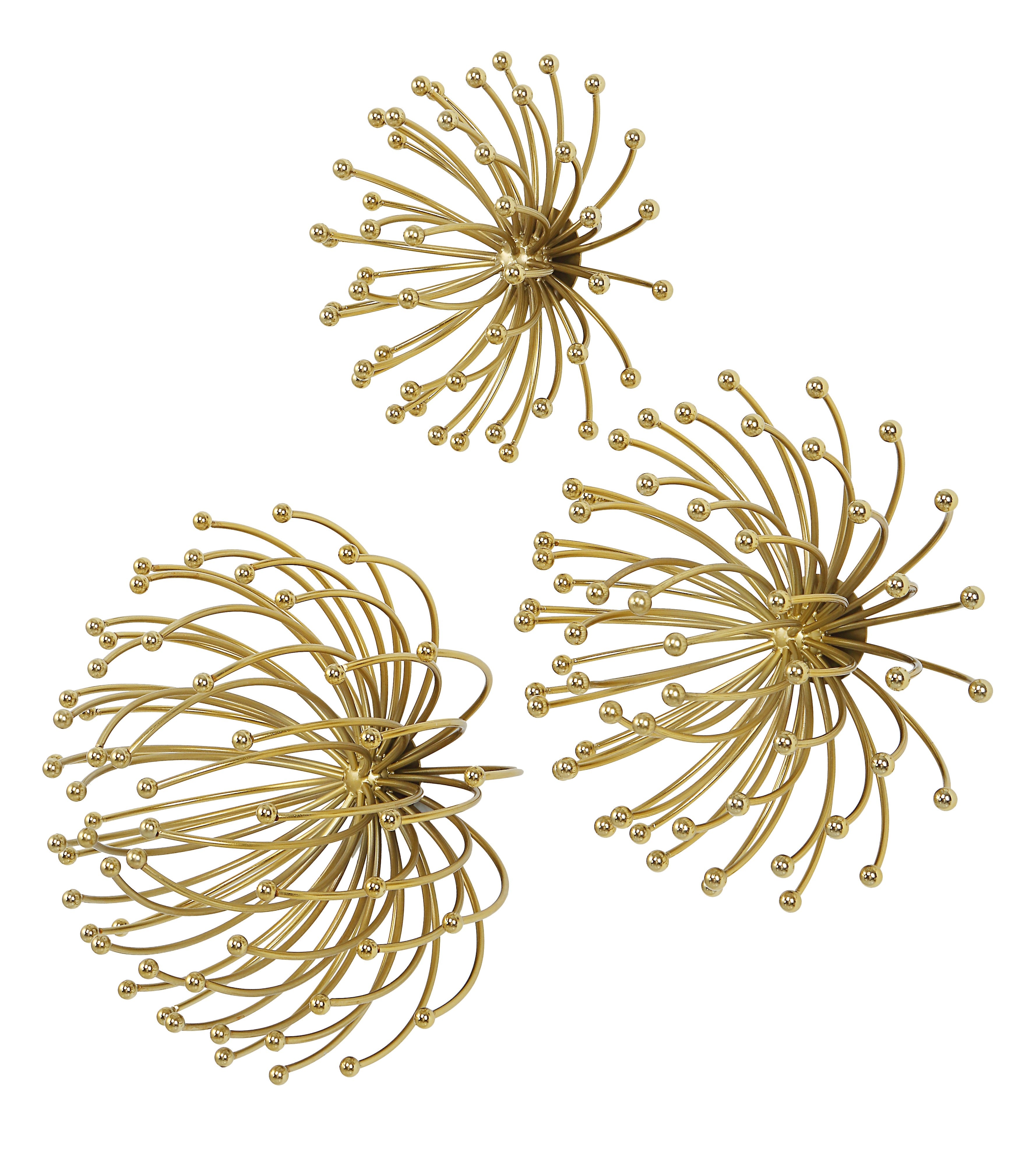 Aga Gold Metal Wall Decor - Set of 3 by Uttermost