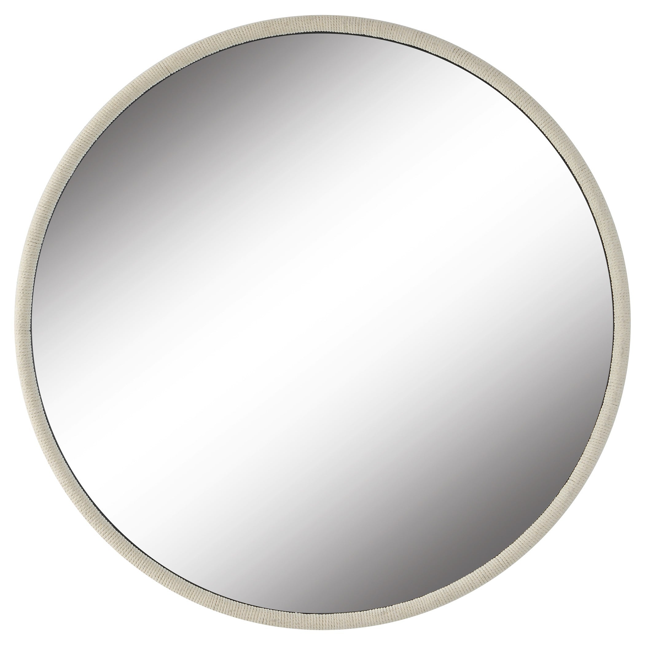 Ranchero White Round Mirror by Uttermost