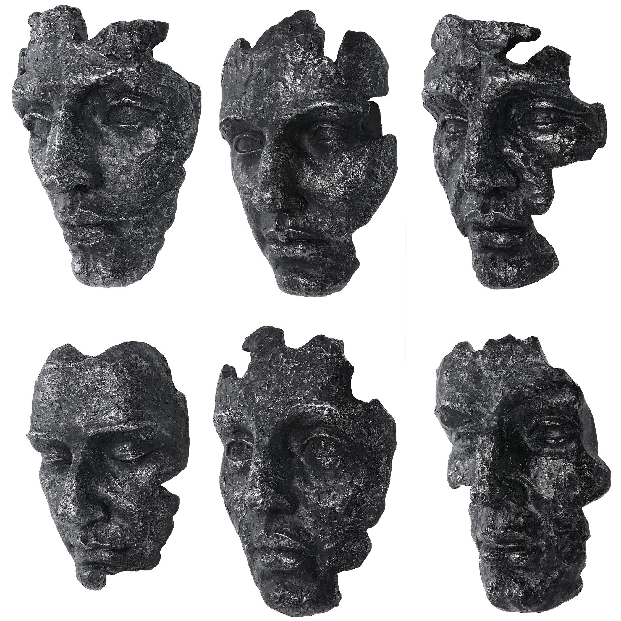 Self-Portrait Metallic Wall Decor - Set of 6 by Uttermost