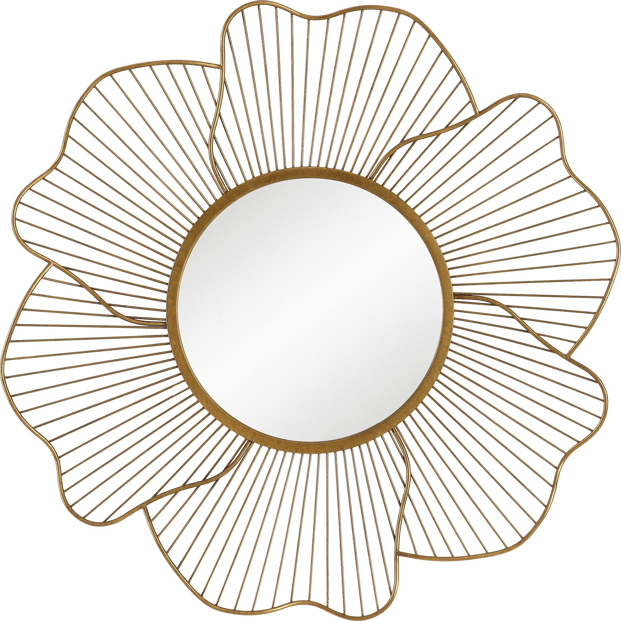 Blossom Gold Floral Mirror by Uttermost
