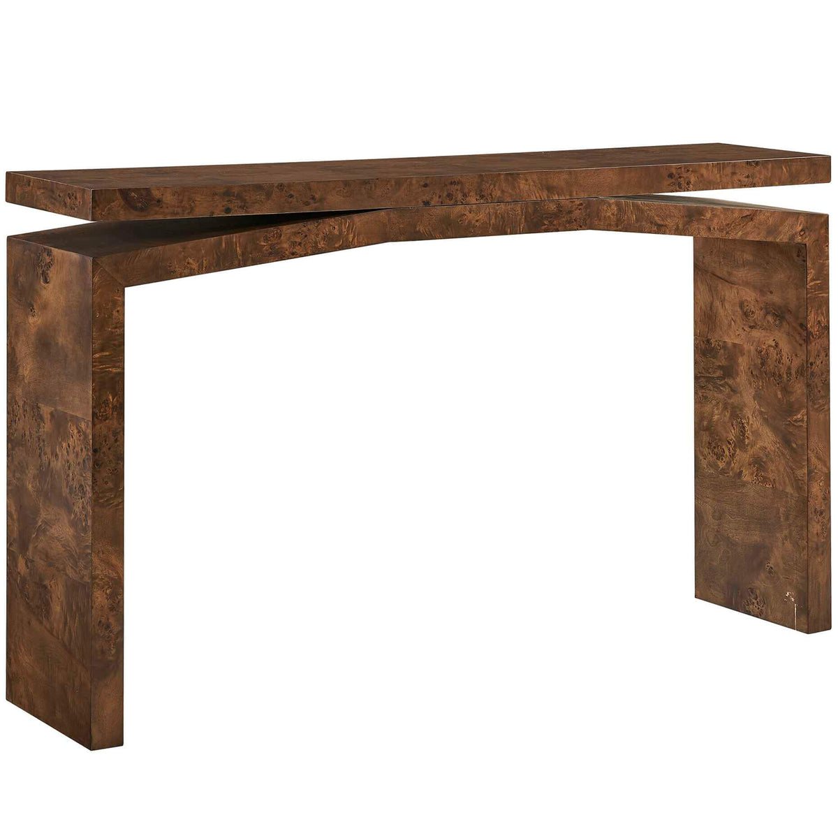 Naoko Burl Wood Console Table Uttermost