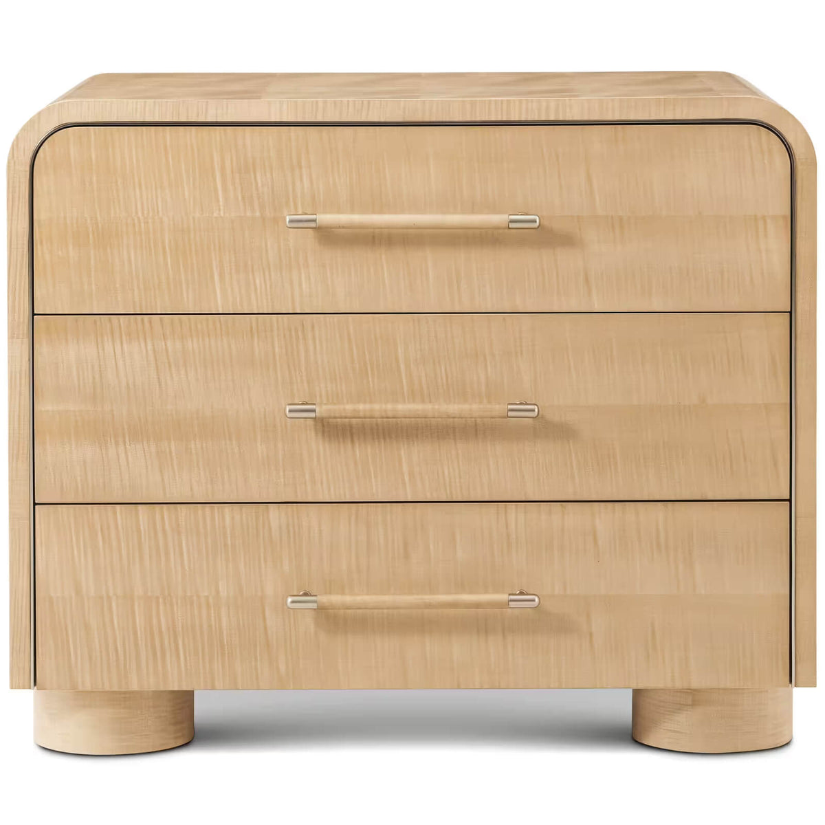 Origins Three-Drawer Bedside Table II in Sesame by Theodore Alexander