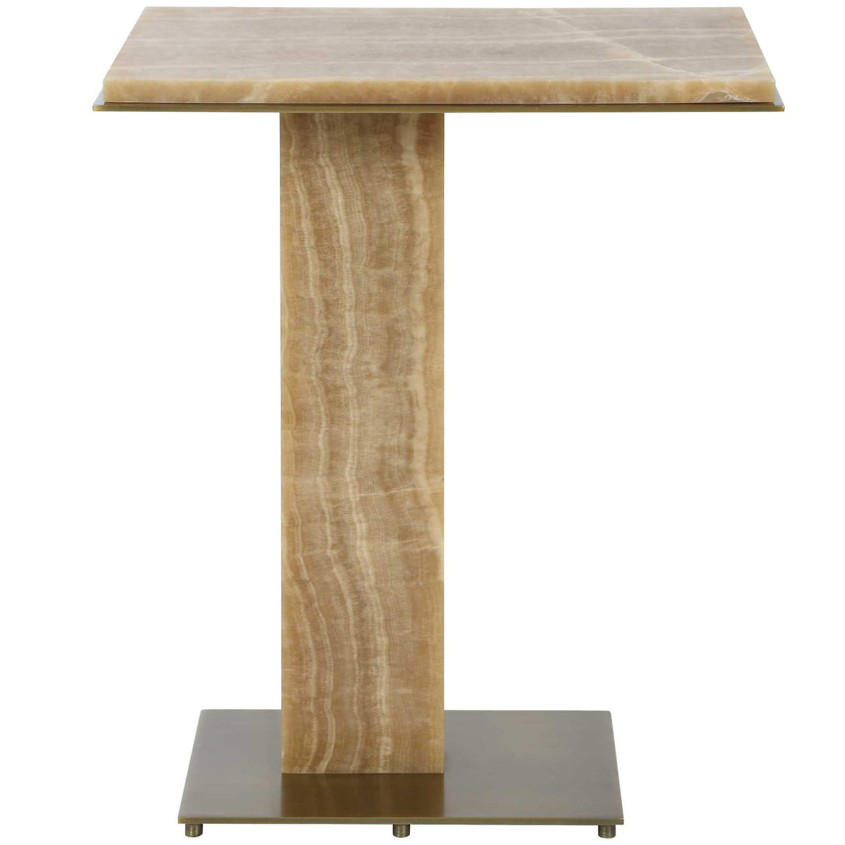 Overhang Accent Table in Latte Onyx Uttermost