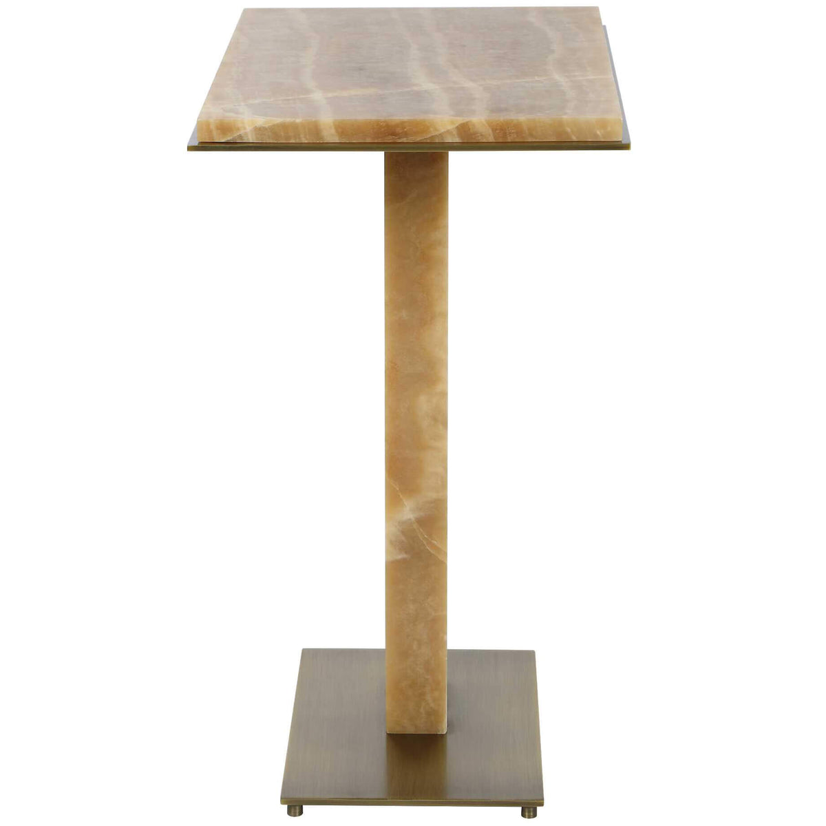 Overhang Accent Table in Latte Onyx Uttermost