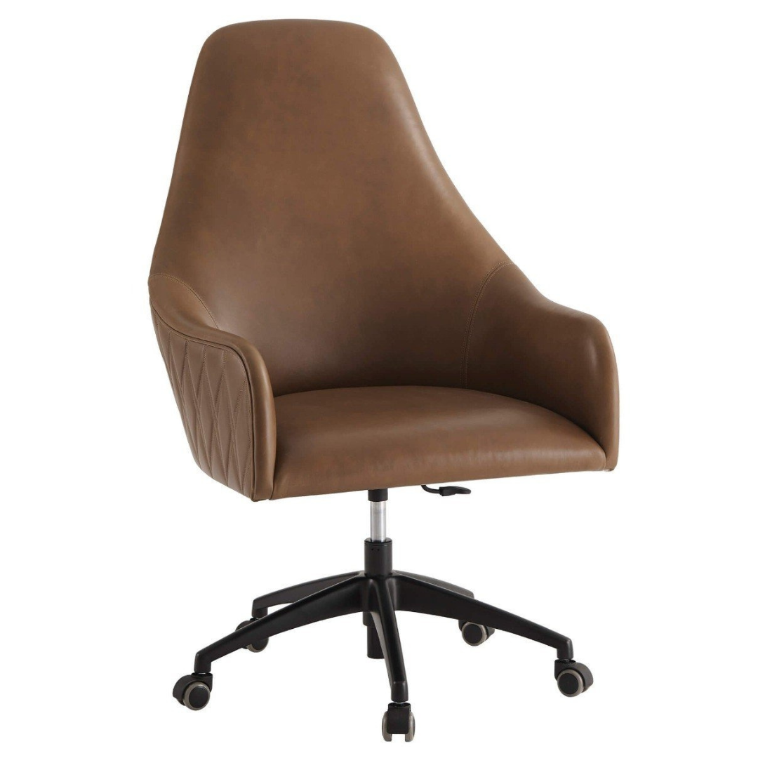 Prevail Executive Desk Armchair in Leather by Theodore Alexander