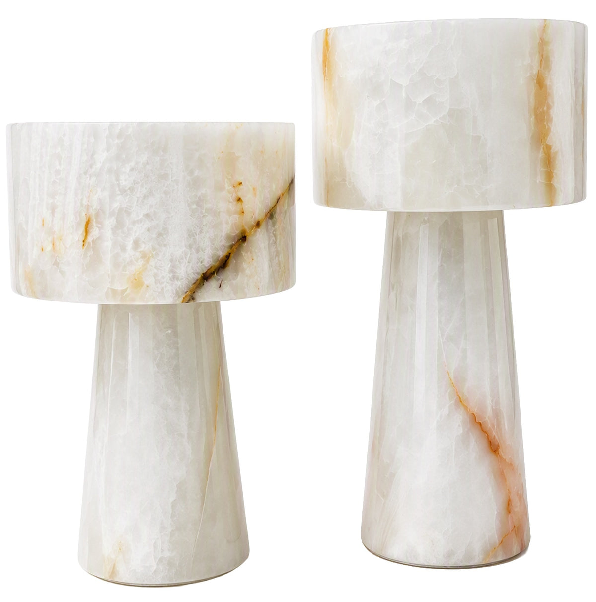 Graham Pedestal Bowl in White Jade Marble - Small Keiichi