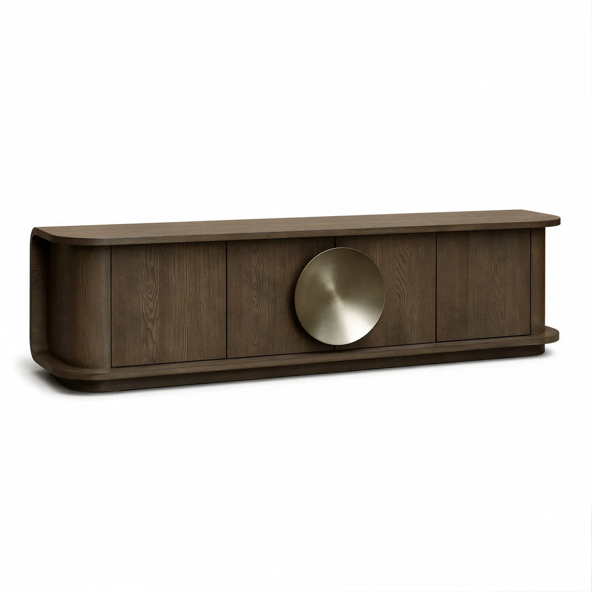 Perth Textured Light Brown Oak Veneer TV Unit Berkeley Designs