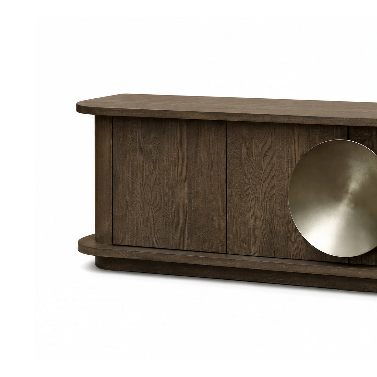 Perth Textured Light Brown Oak Veneer TV Unit Berkeley Designs