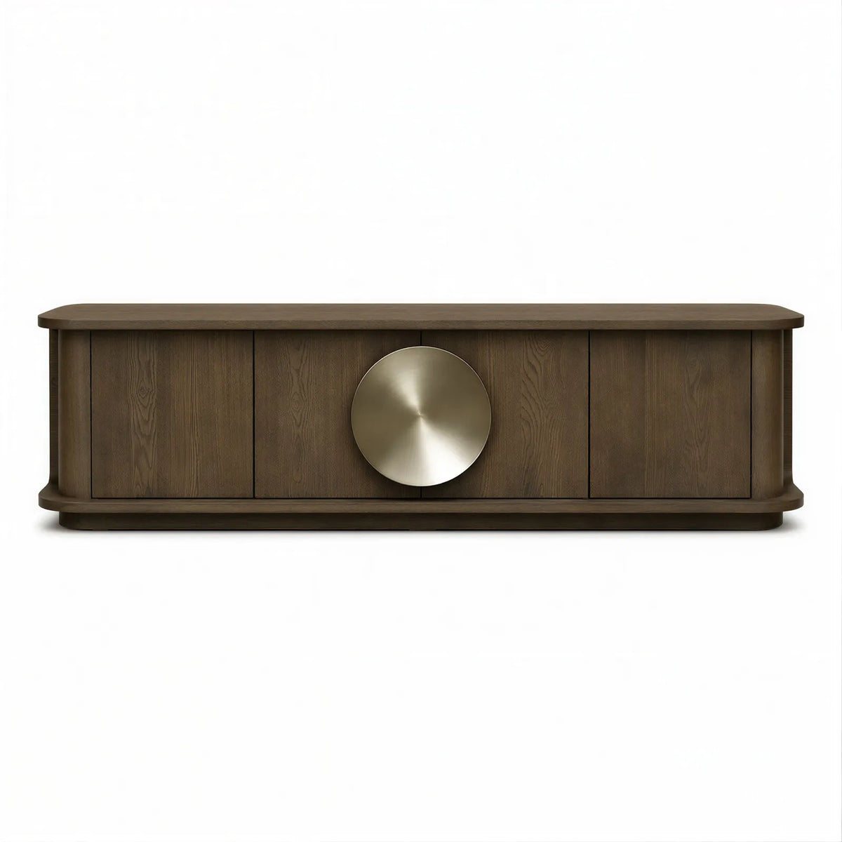 Perth Textured Light Brown Oak Veneer TV Unit Berkeley Designs