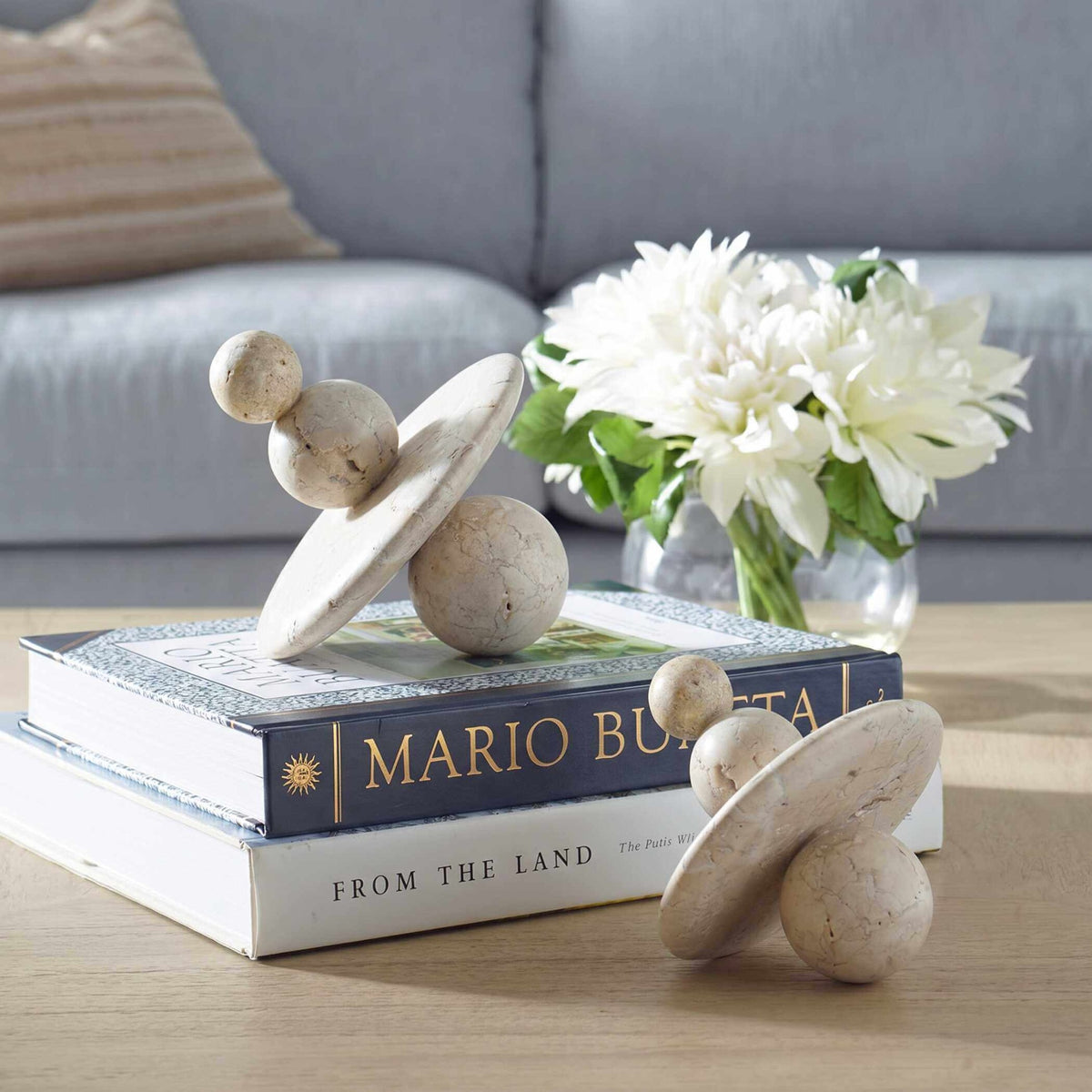 Quarried Stone Indoor-Outdoor Sculptures, Set of 2 by Uttermost
