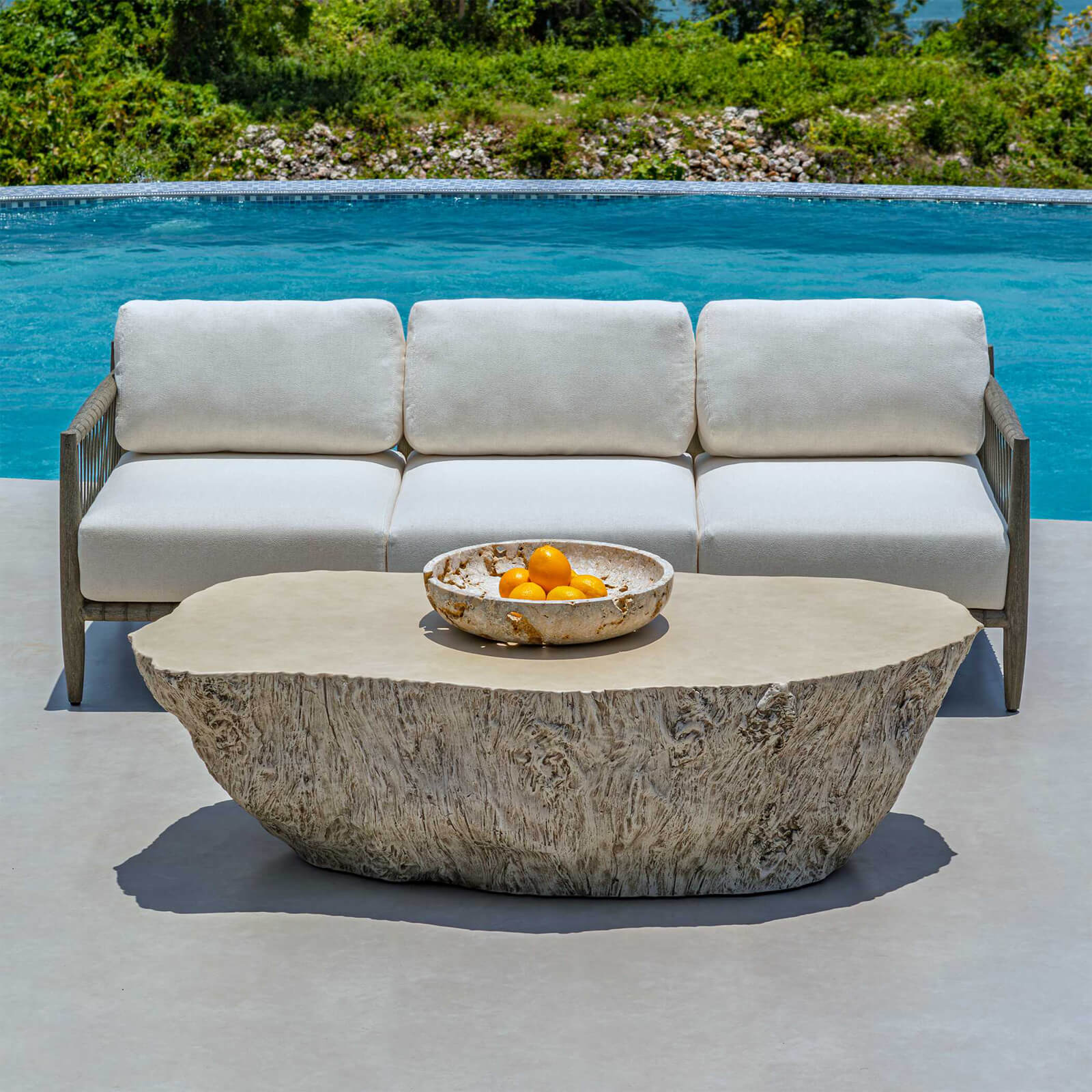 Quarried Stone Indoor-Outdoor Bowl by Uttermost