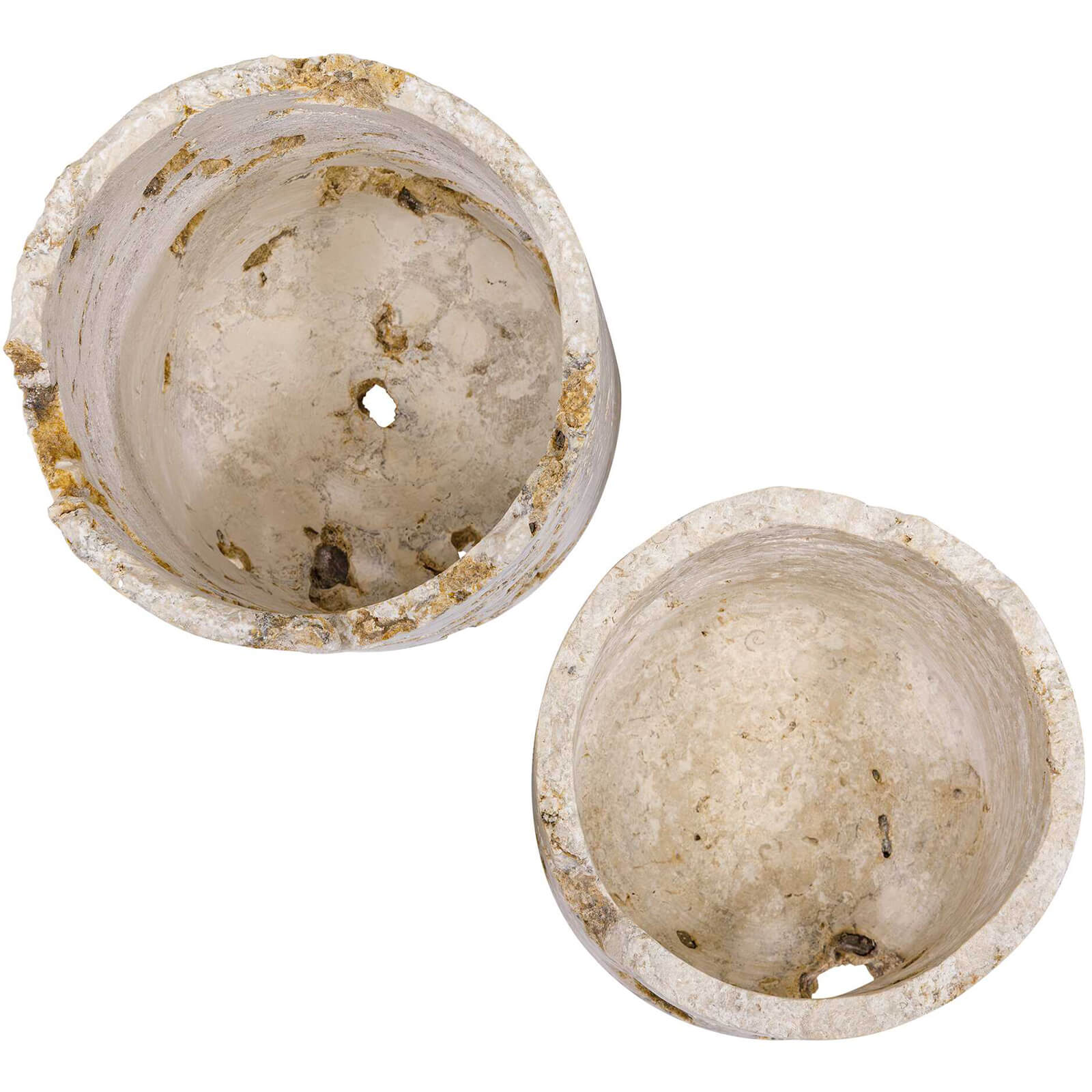 Quarried Stone Indoor-Outdoor Candleholders - Set of 2 by Uttermost