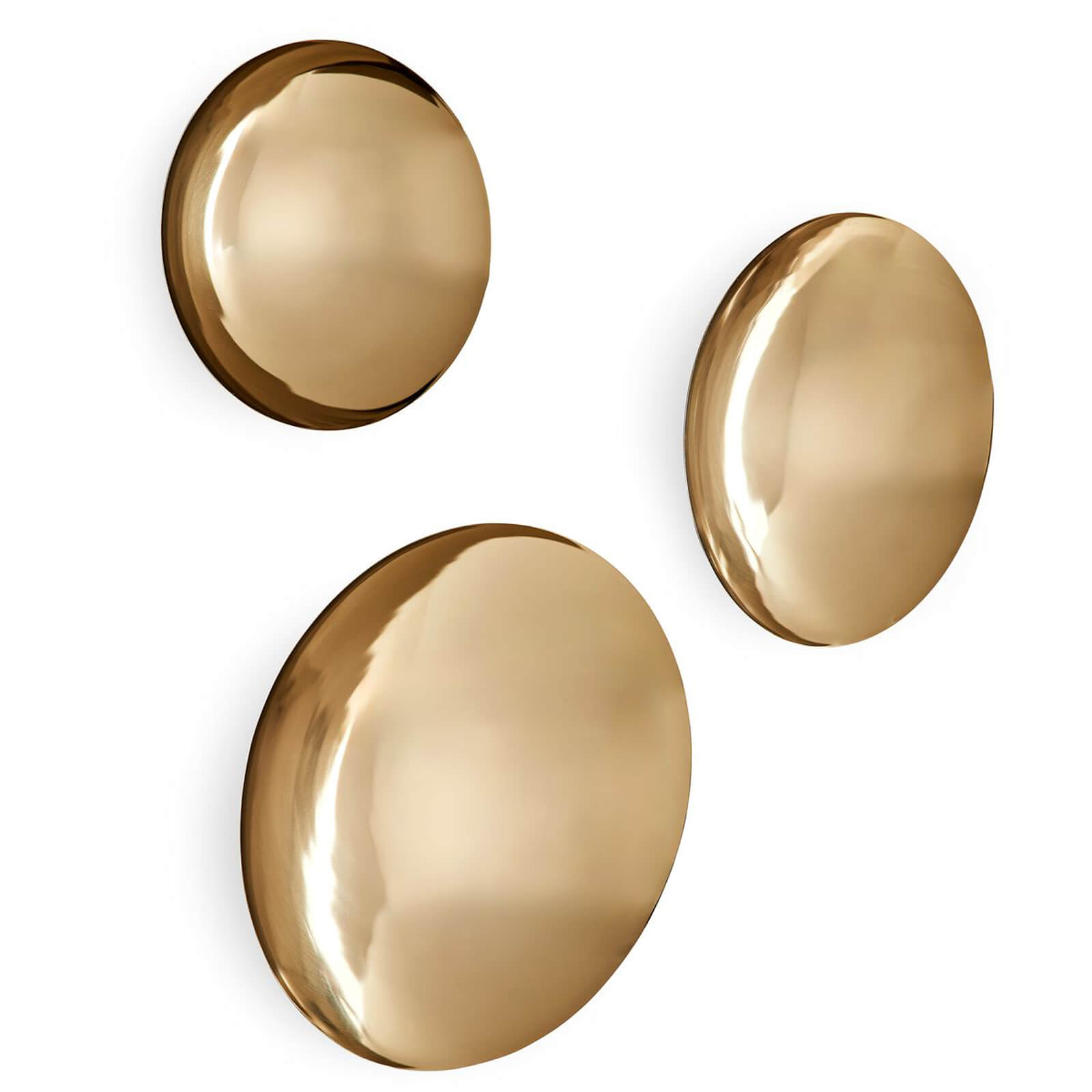 Golden Bowls Metal Wall Décor - Set of 3 by Uttermost