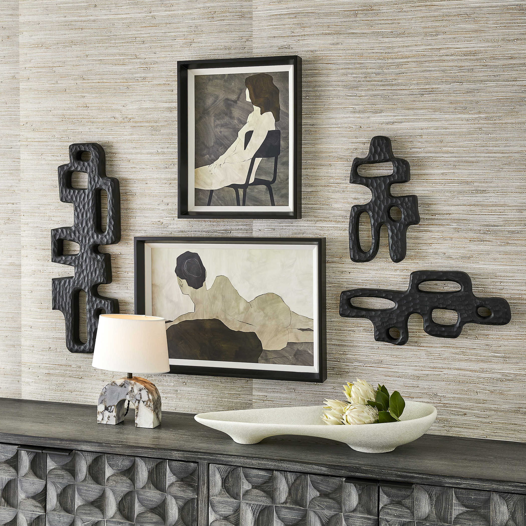 Chiseled Silhouette Wall Sculpture - Large by Uttermost