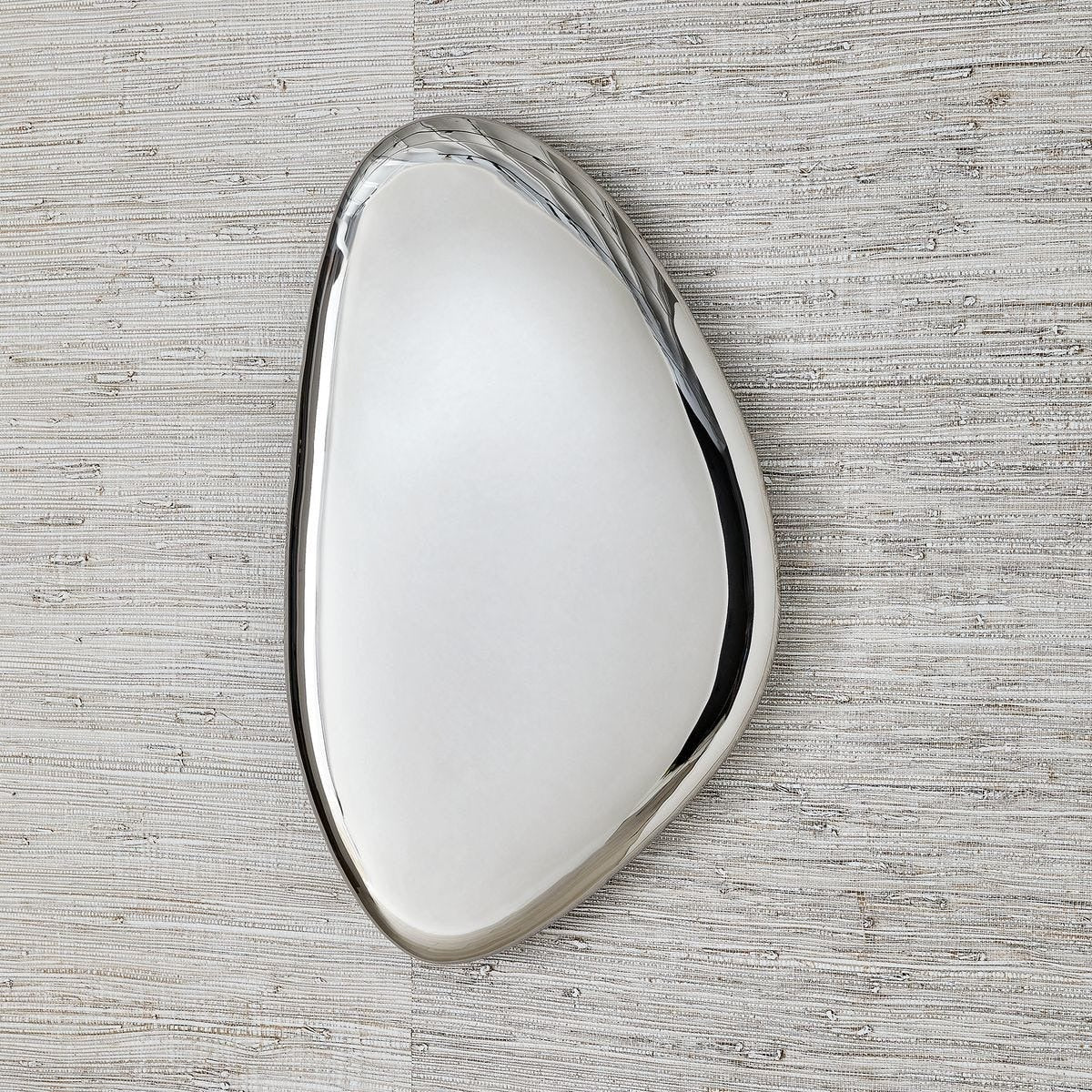 Jelly Bean Wall Sculpture Medium in Silver by Uttermost