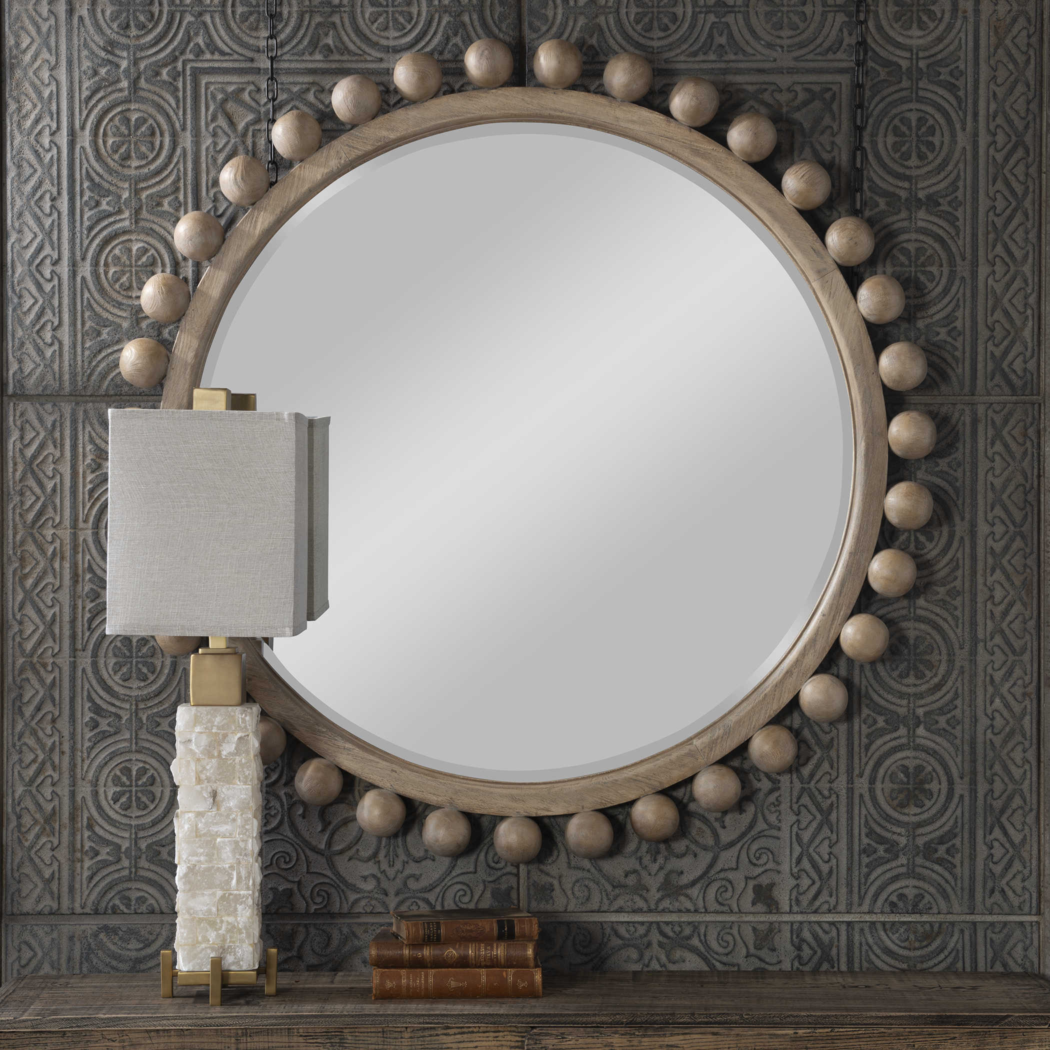 Brianza Round Mirror - Natural by Uttermost