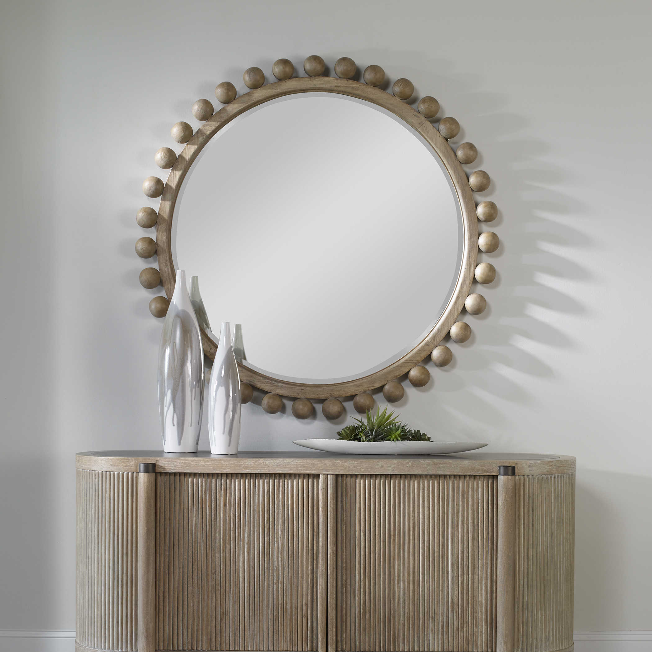 Brianza Round Mirror - Natural by Uttermost