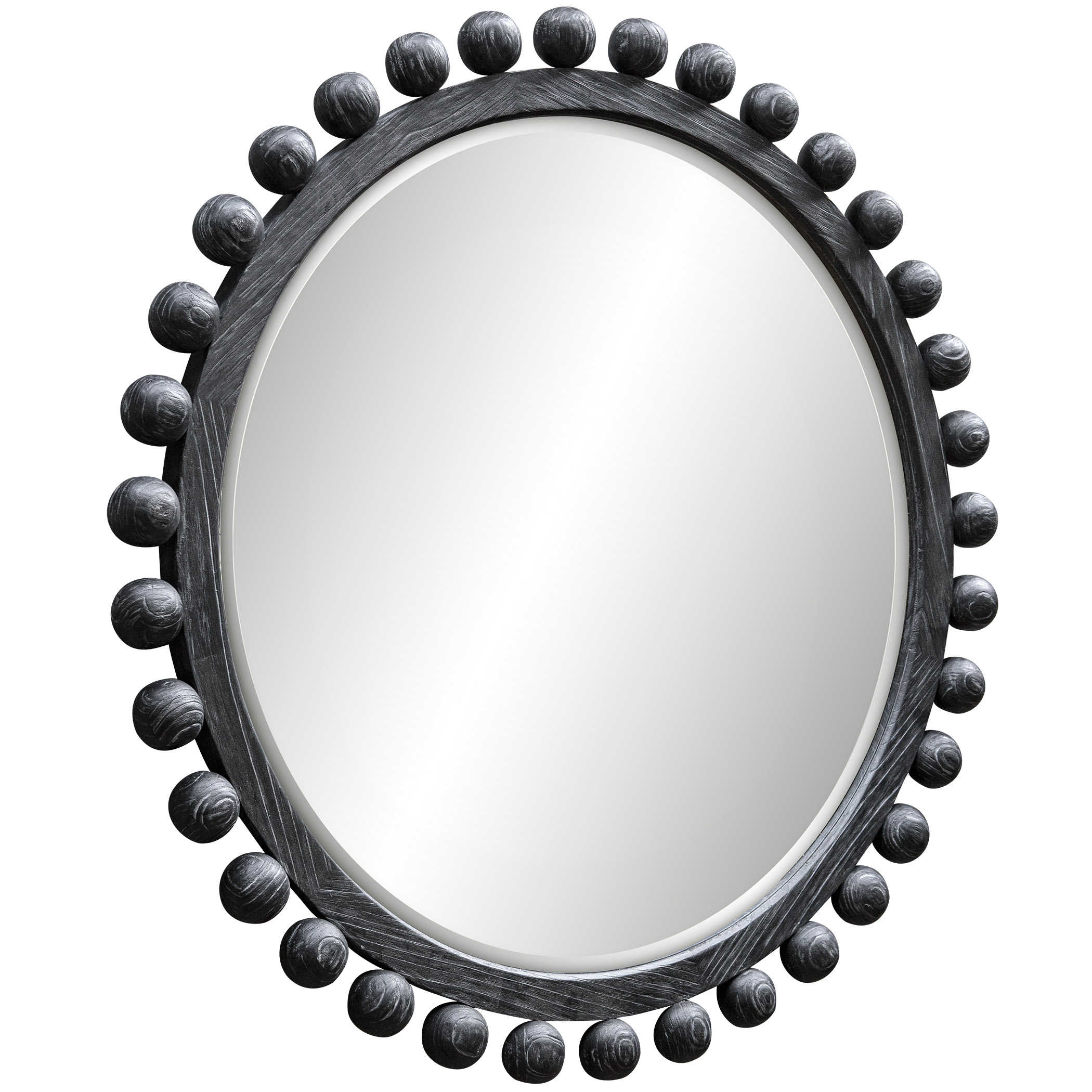 Brianza Round Mirror - Ebony by Uttermost