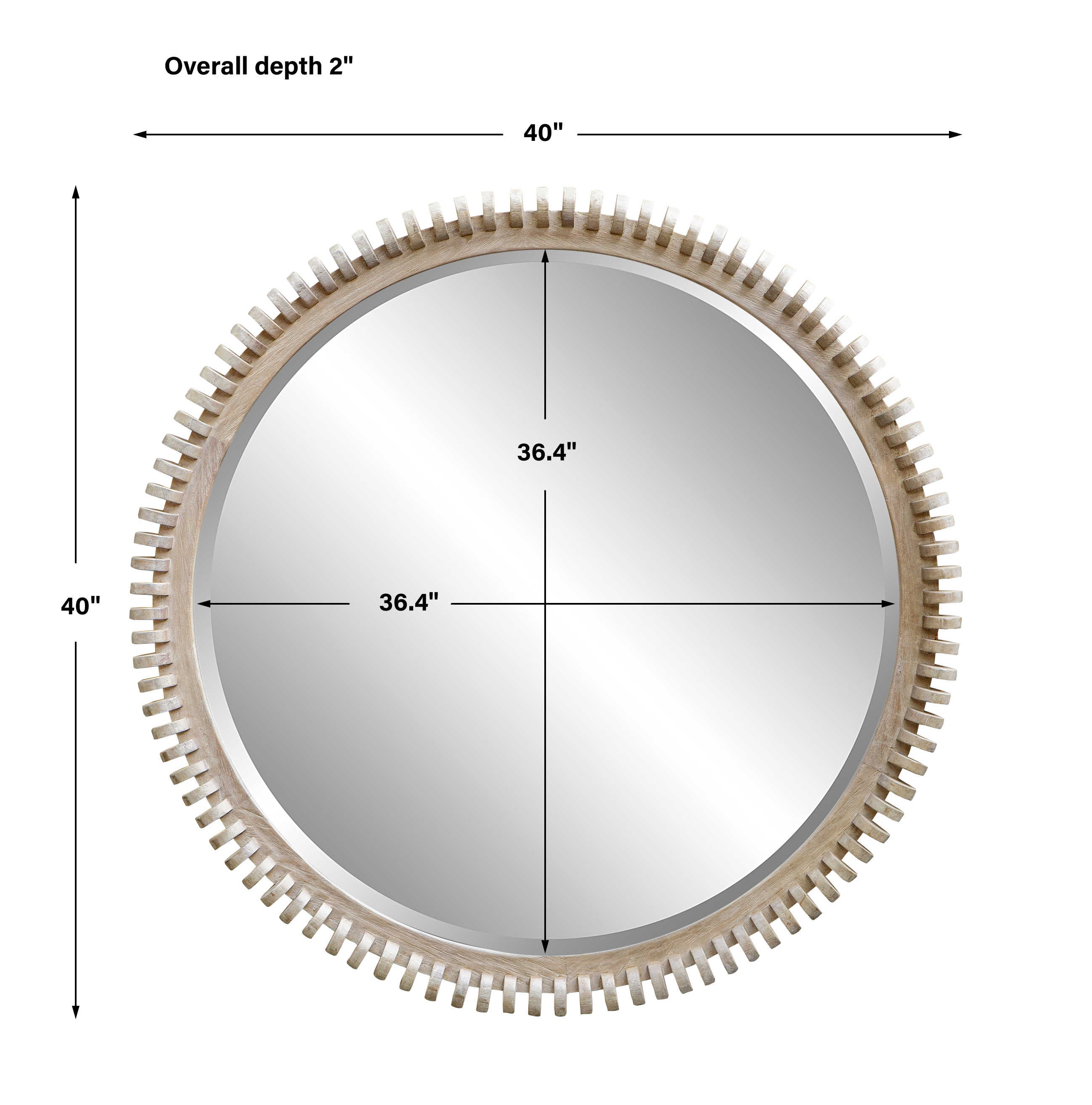 Spool Mirror by Uttermost