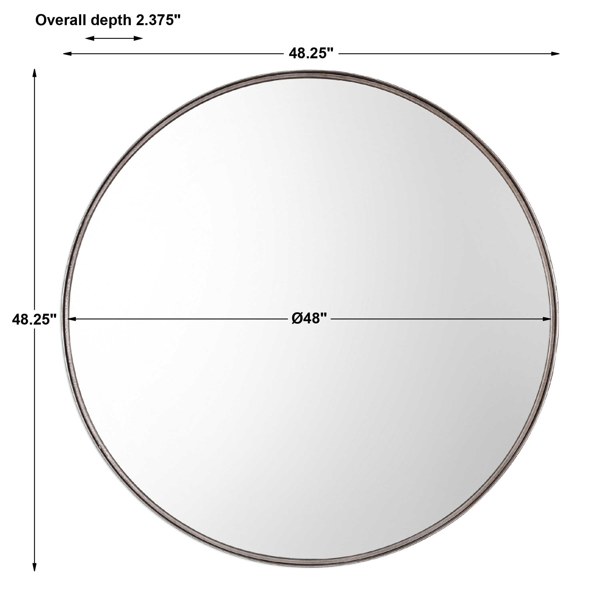 Agoura Round Mirror - Silver by Uttermost