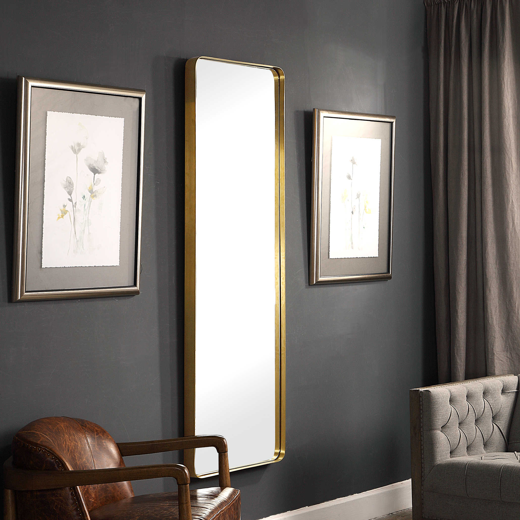 Padria Mirror - Brass by Uttermost