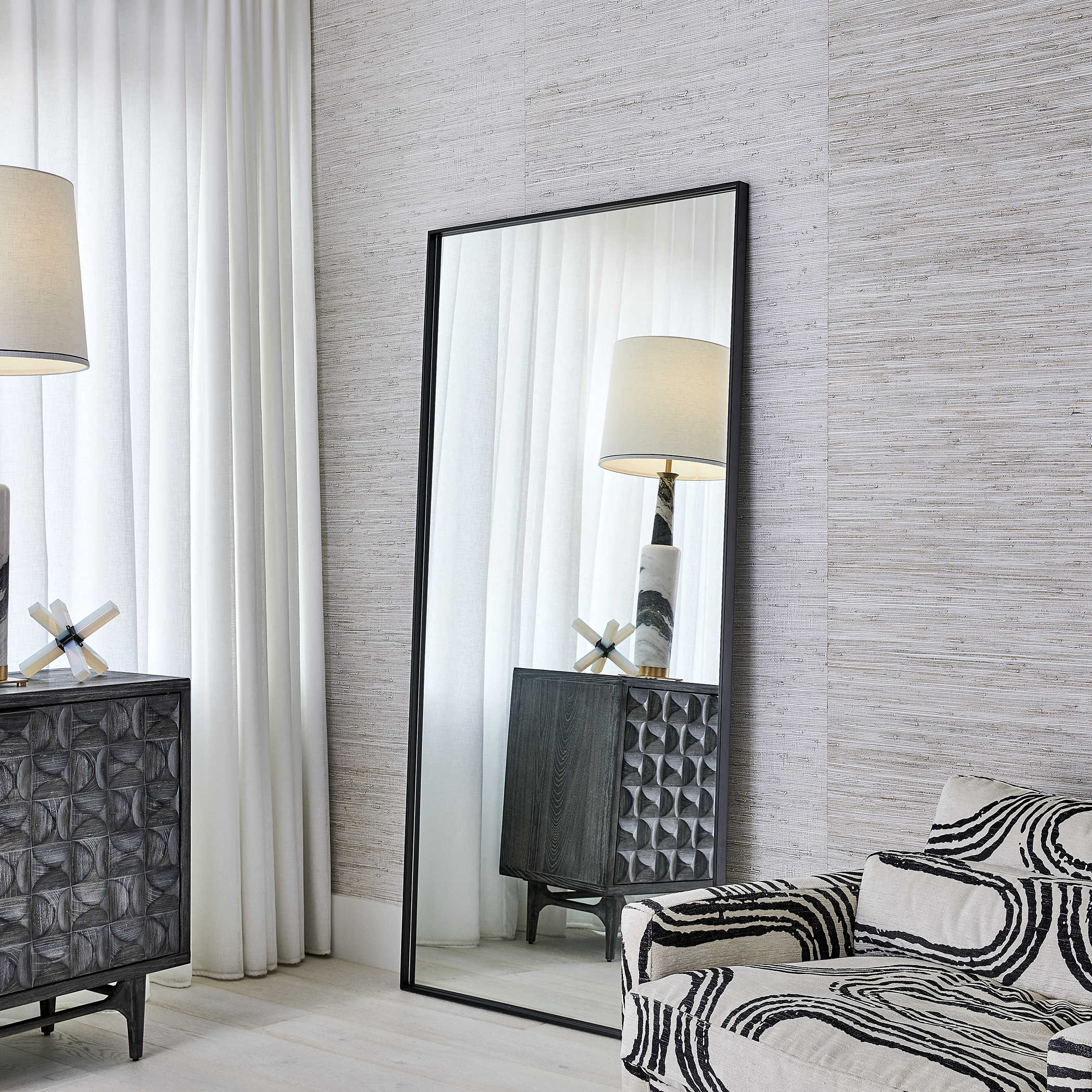 Harland Mirror - Black by Uttermost