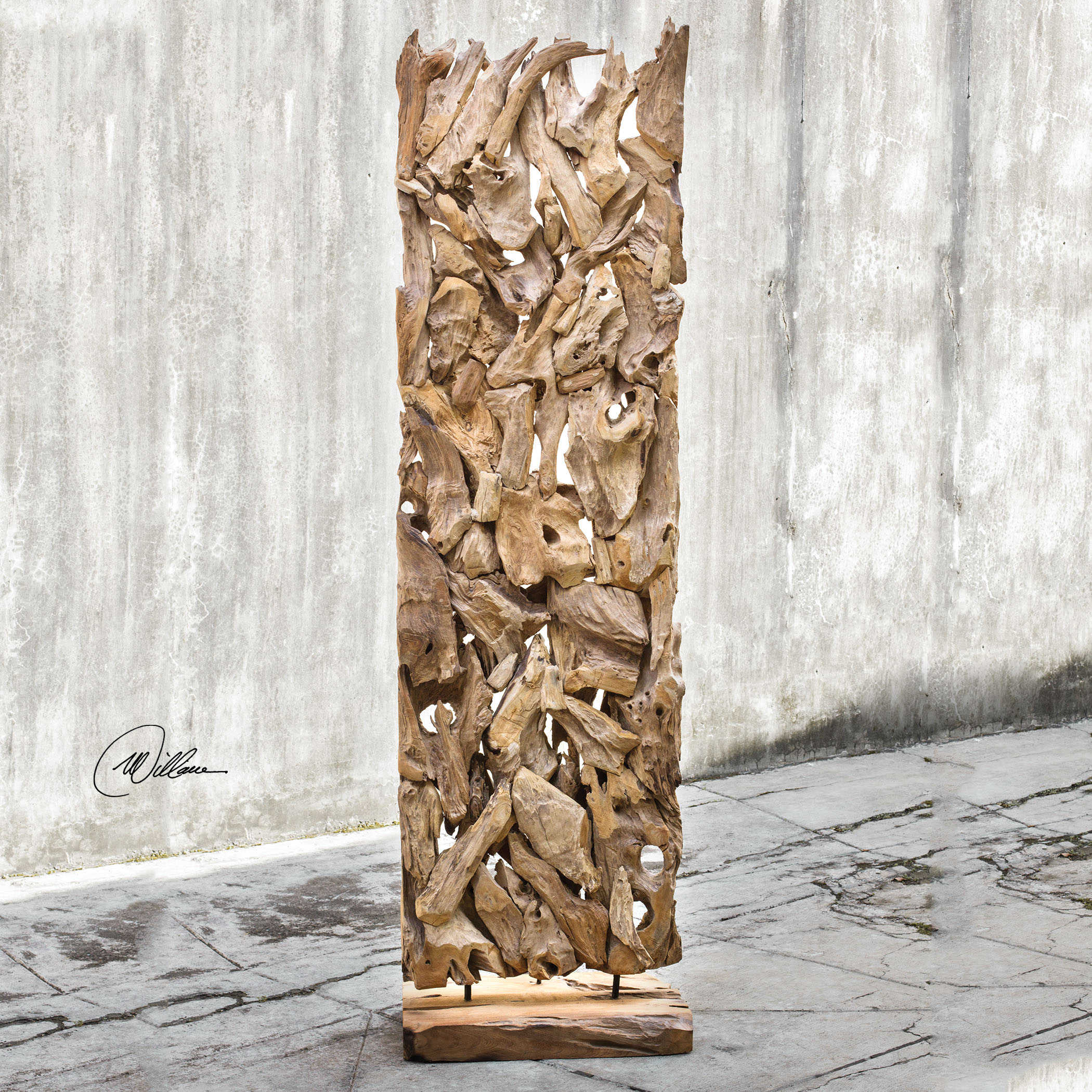 Amzi Wooden Floor Sculpture by Uttermost