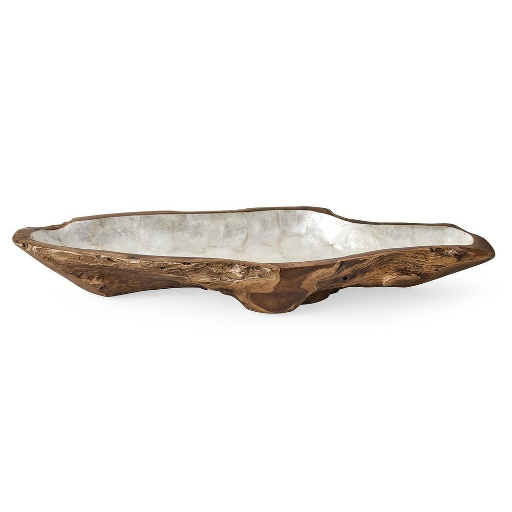 Pearl Forest Bowl in White Capiz by Uttermost