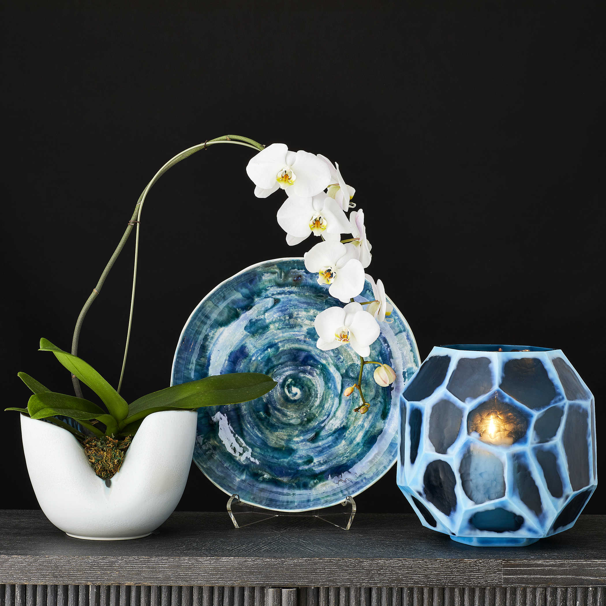 Indigo Vase - Medium by Uttermost