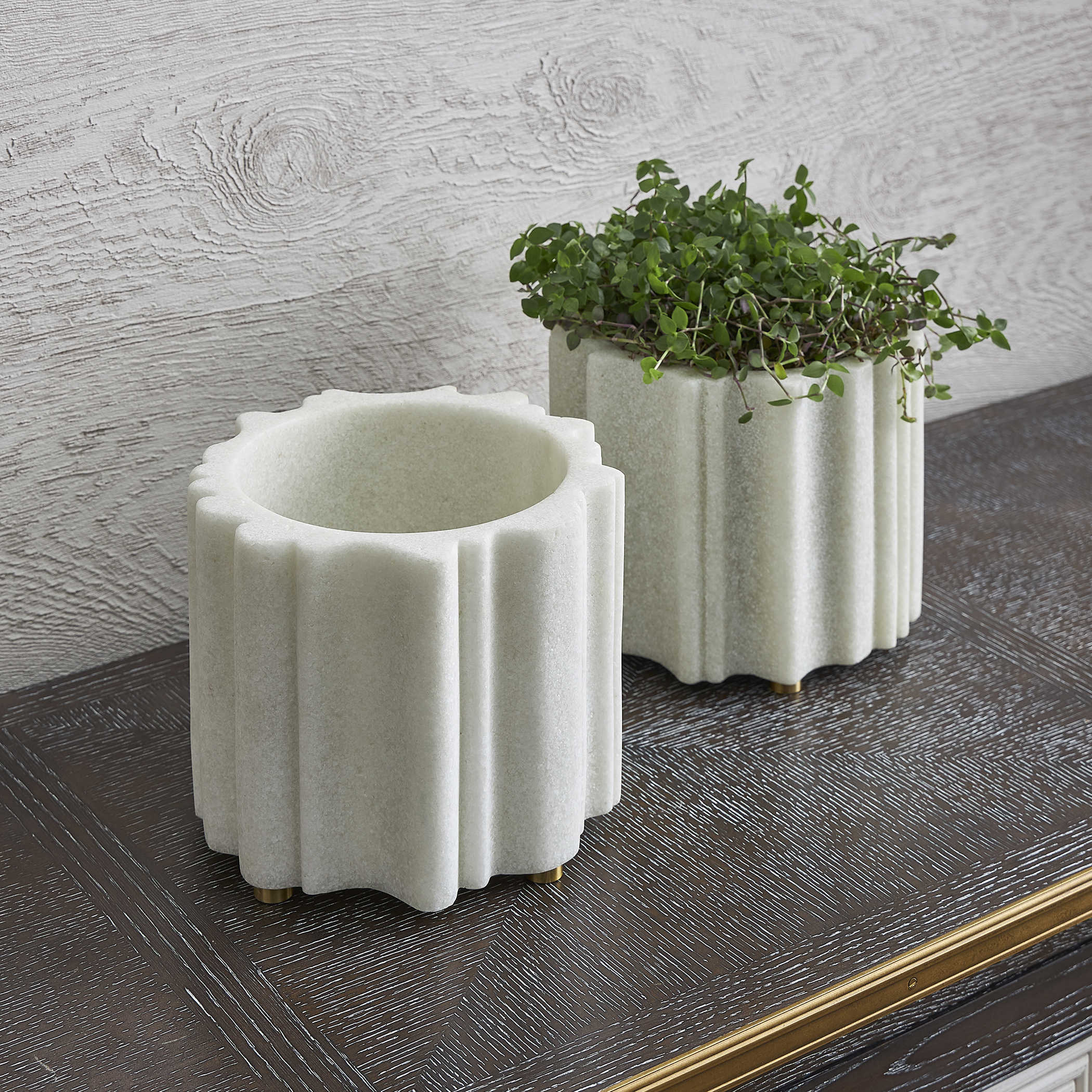 Ripple Planter - Round by Uttermost