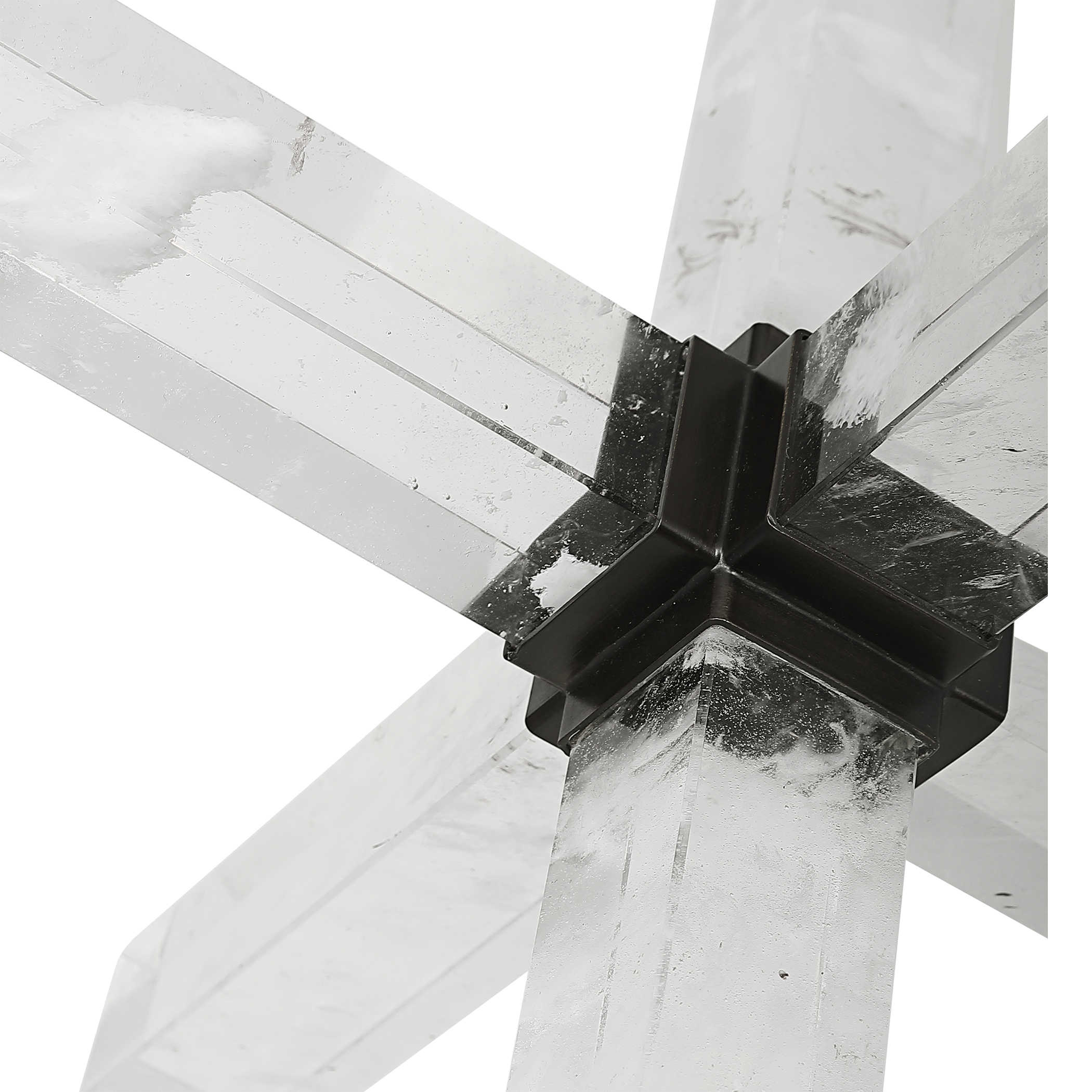 Double Cross Sculpture - Faux Quartz Crystal by Uttermost