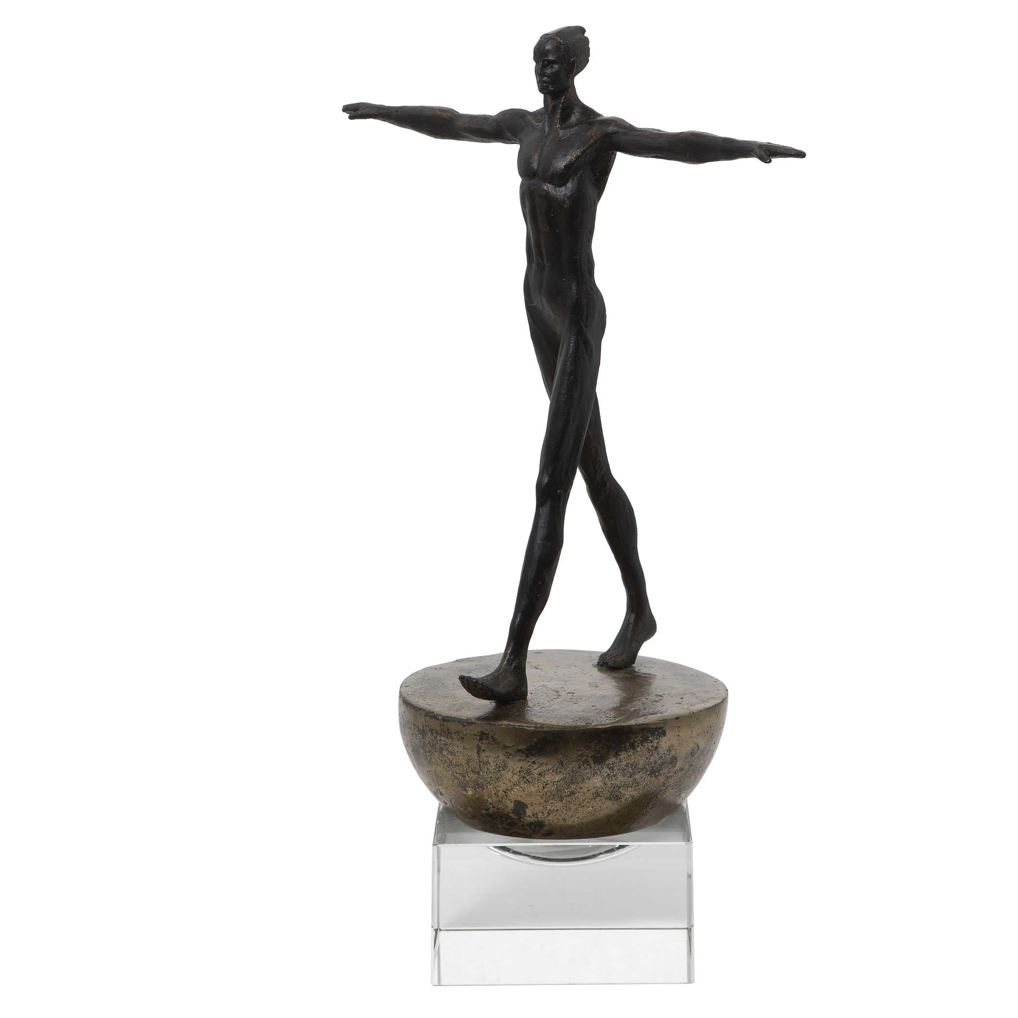 Man Finding Balance Sculpture by Uttermost