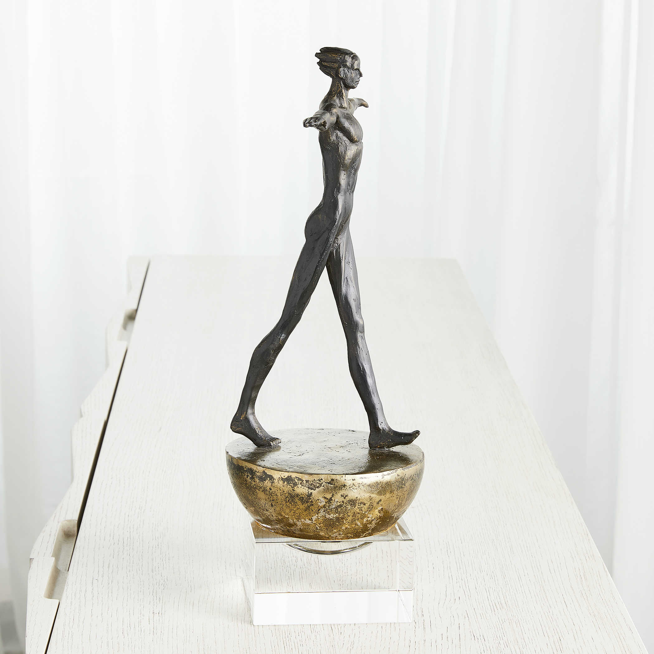 Man Finding Balance Sculpture by Uttermost