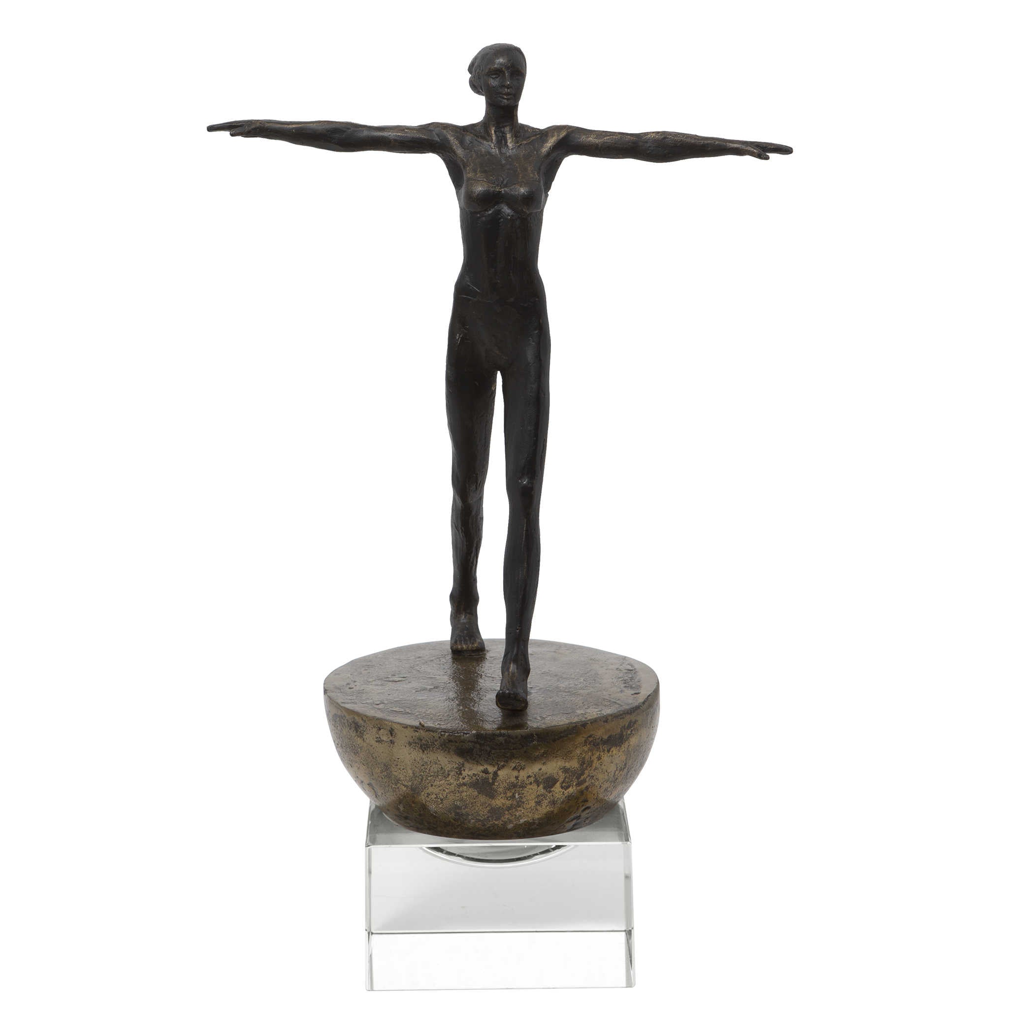Woman Finding Balance Sculpture by Uttermost