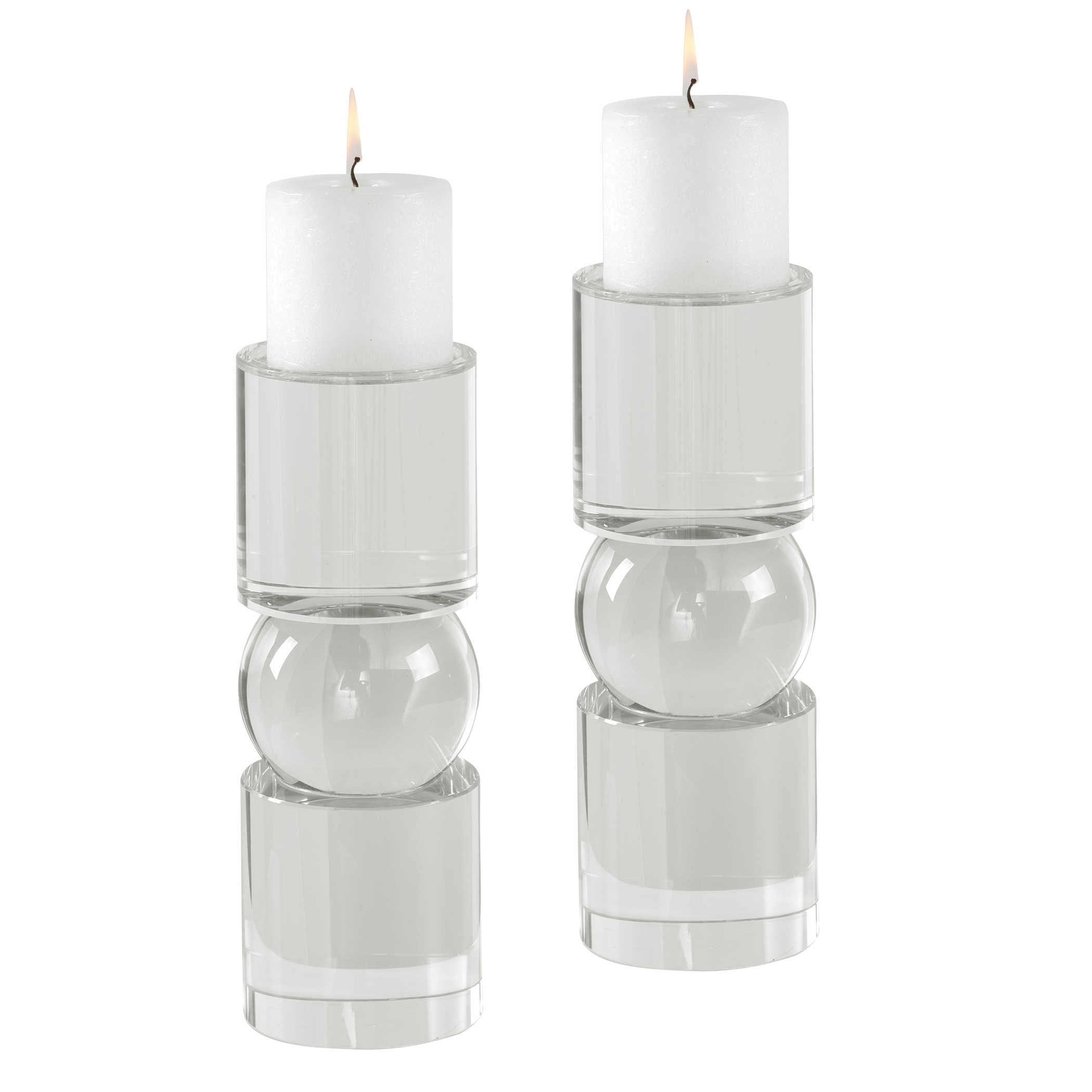 Luminous Candleholders - Set of 2 by Uttermost