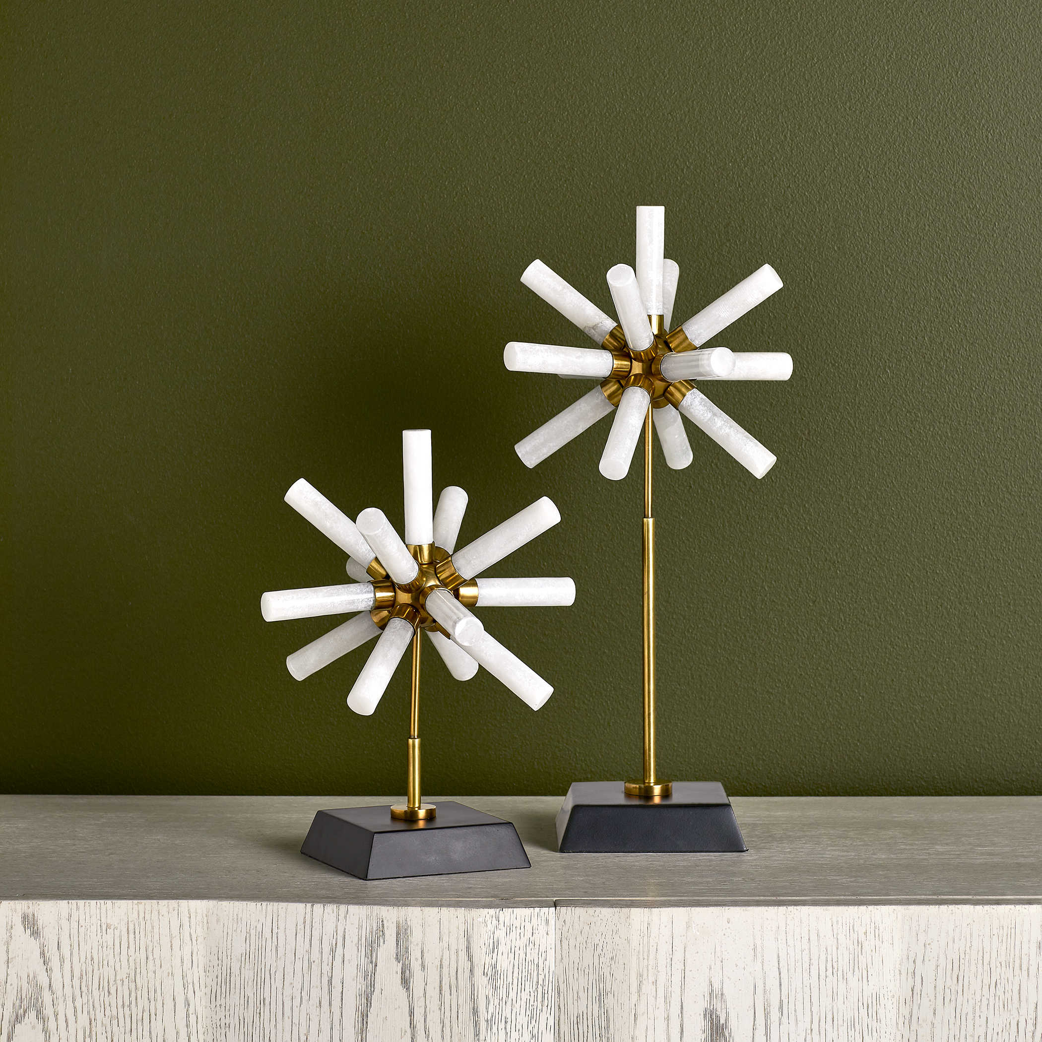 Snowflake Sculptures - Set of 2 by Uttermost